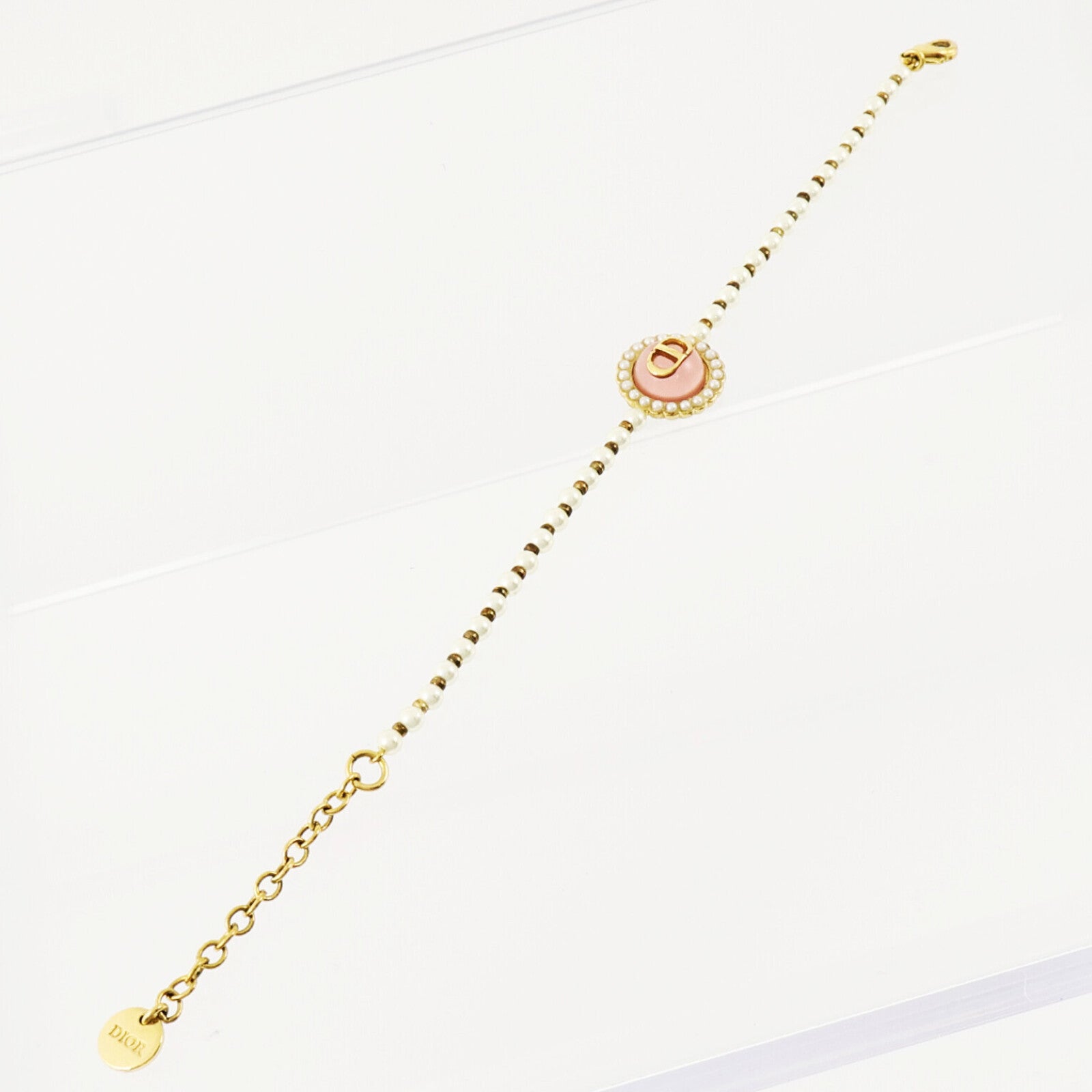 Dior PVC/金屬Petit CD Baroque Bracelet手鏈