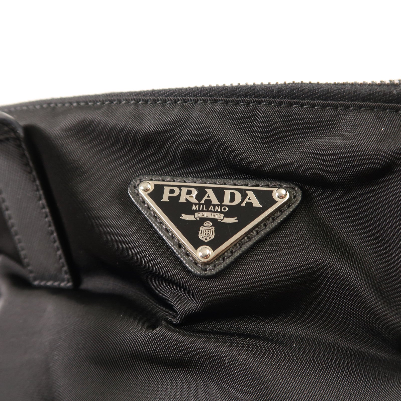 PRADA 尼龍2 Way Shoulder銀扣手挽肩背兩用袋