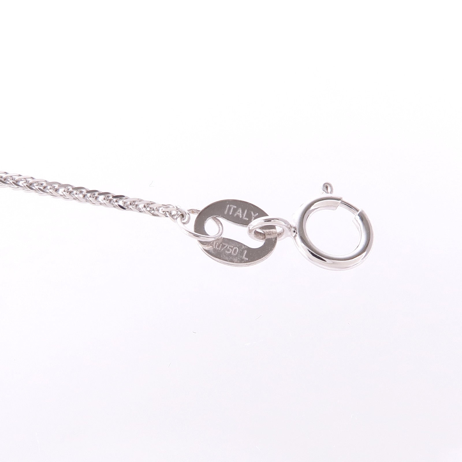 JEWELRY Sapphire Diamond Necklace 18K White Gold