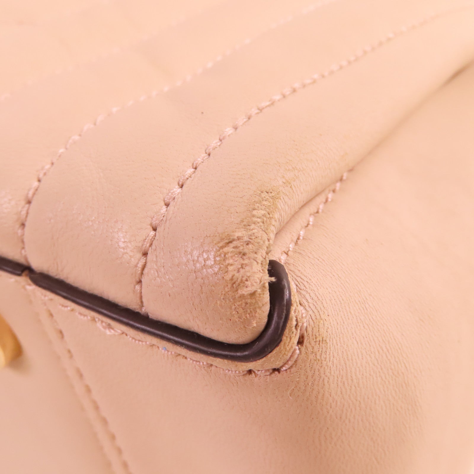 Michael Kors 羊皮皮革Chain Shoulder Bag金扣鏈帶肩背袋杏色