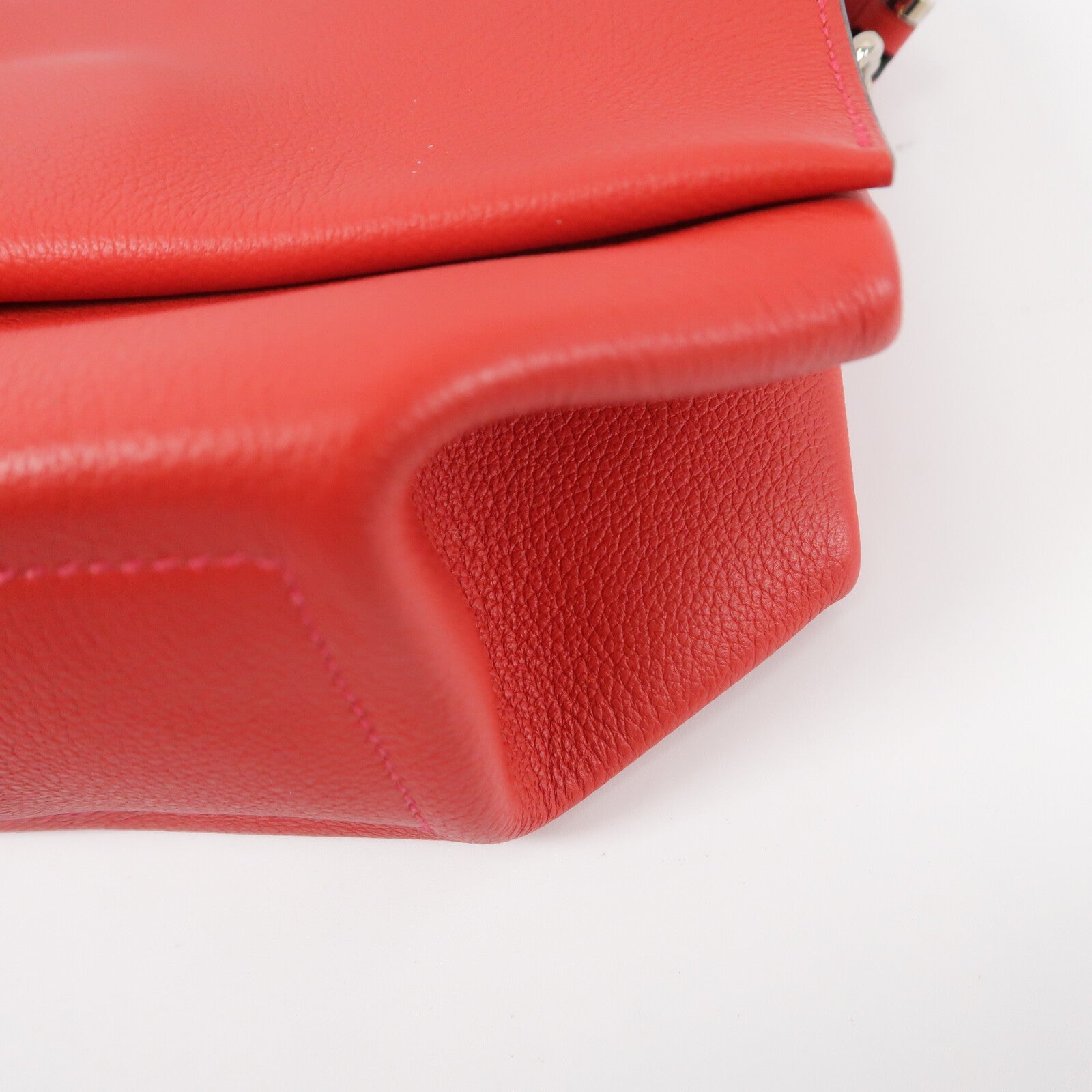 HERMES Evercolor皮革Opli 24肩背袋Rouge Casaque