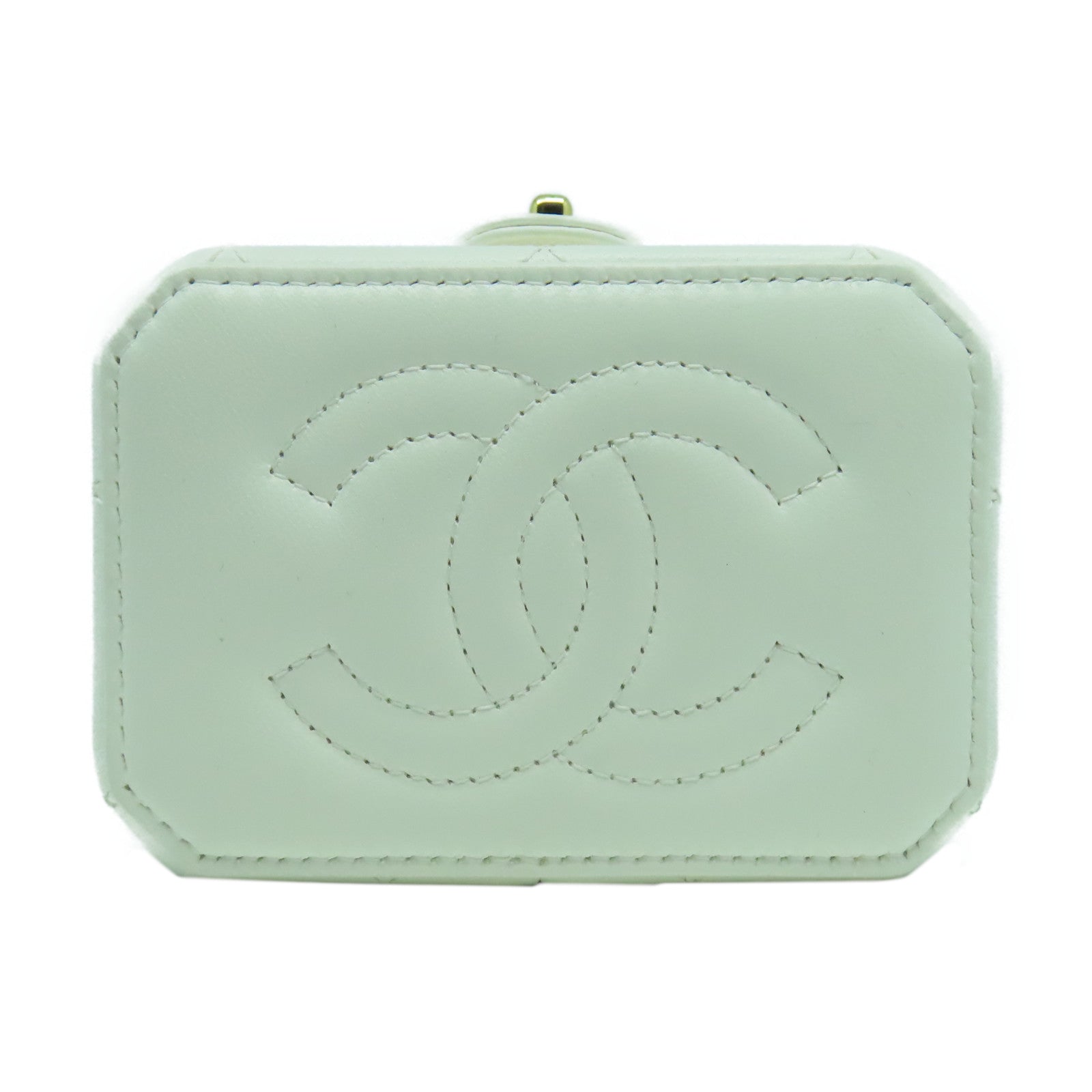 CHANEL 【激減優惠】菱格牛皮皮革Chain Shoulder Bag金扣鏈帶肩背袋白色