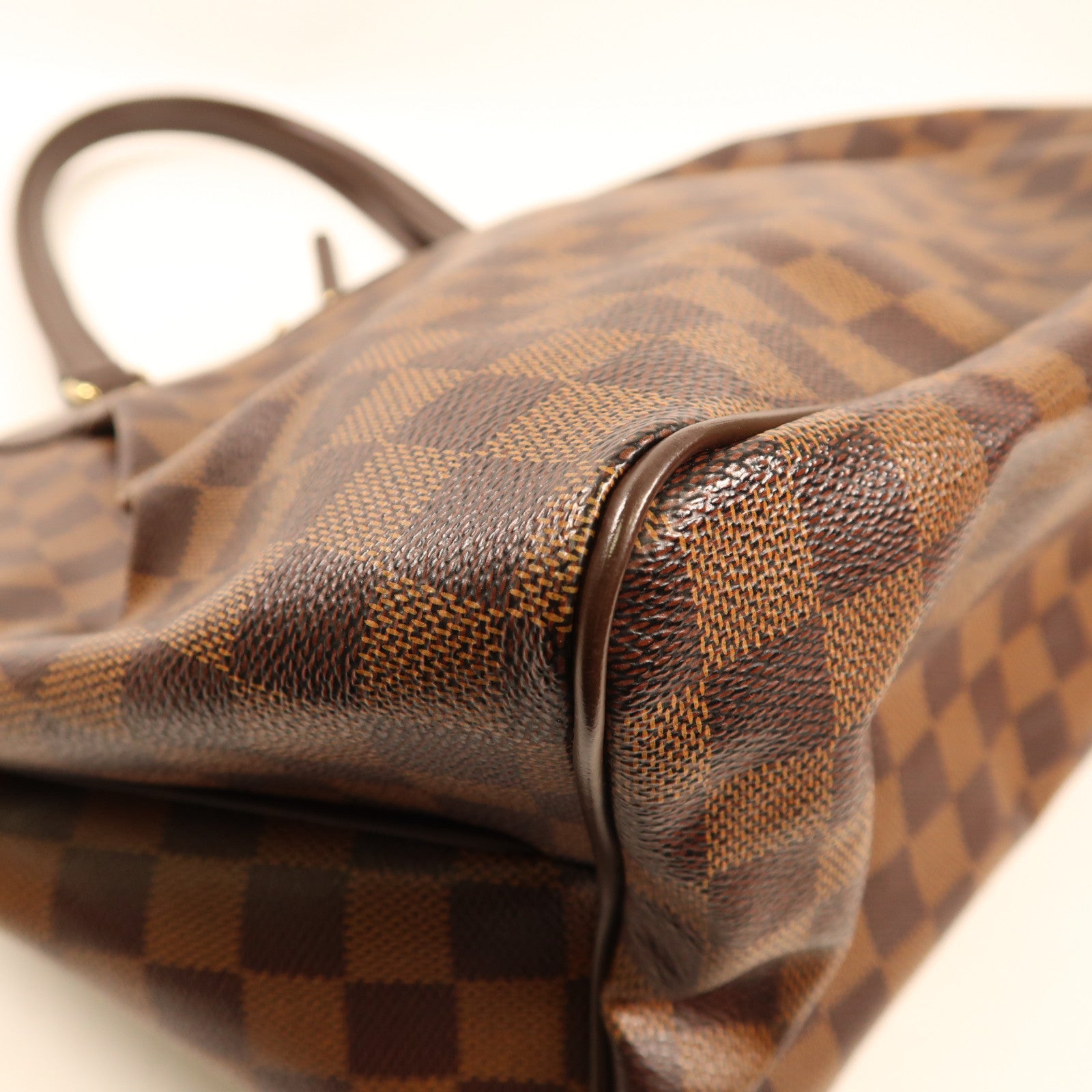 LOUIS VUITTON Damier Westminster GM金扣肩背袋棕色