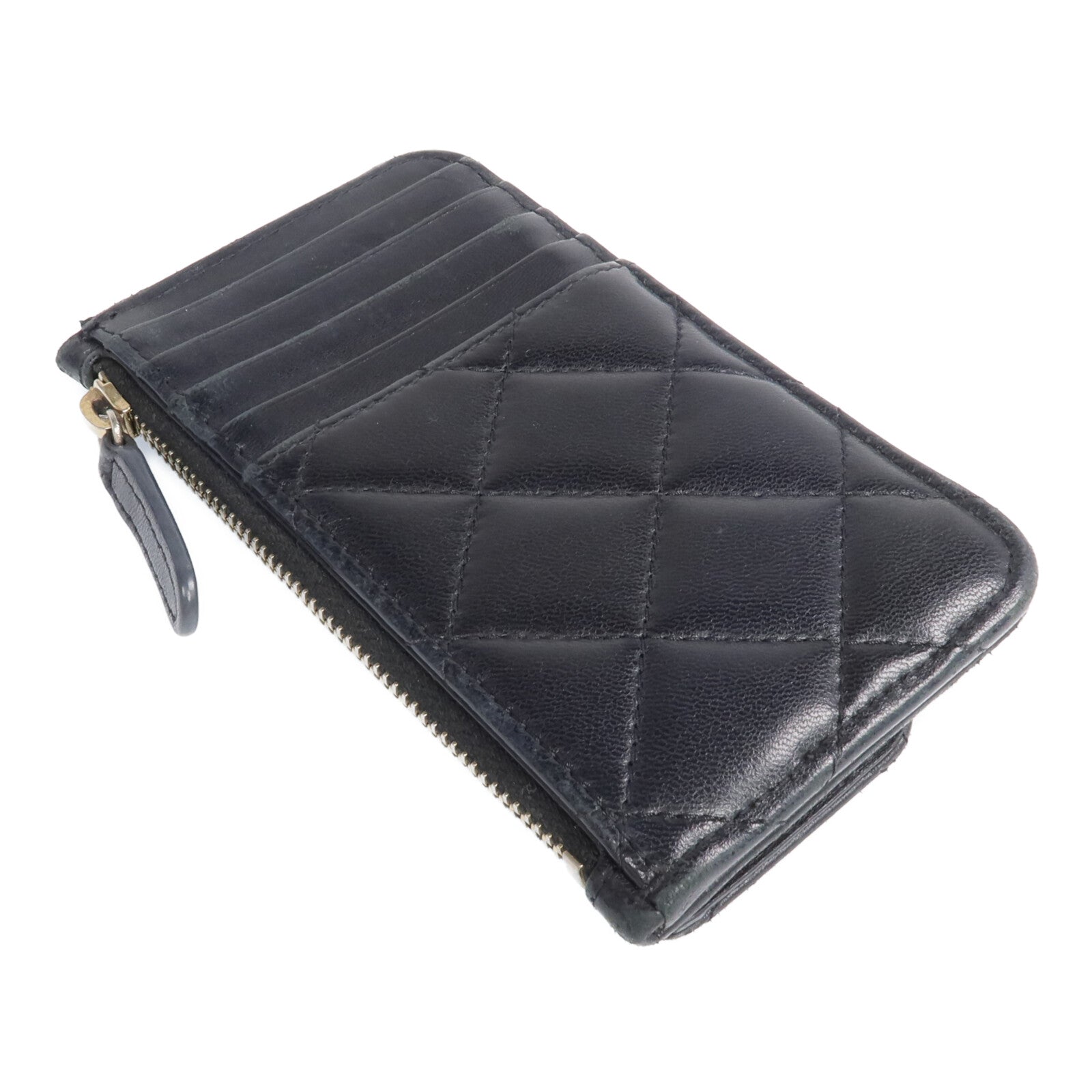 CHANEL 羊皮皮革Card Case金扣卡片套