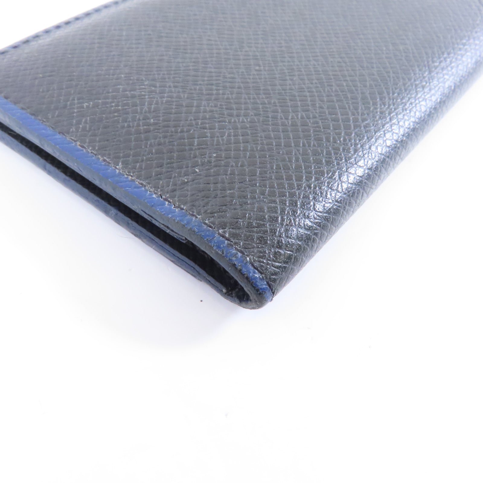 LOUIS VUITTON Taiga Card Case卡片套黑色/藍色