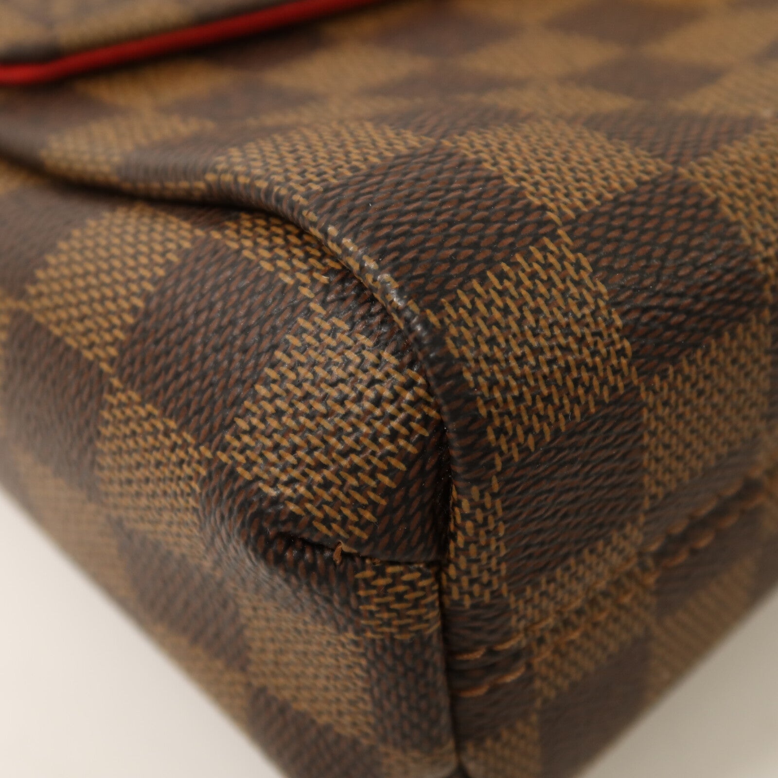 LOUIS VUITTON Damier Croisette金扣手挽肩背兩用袋