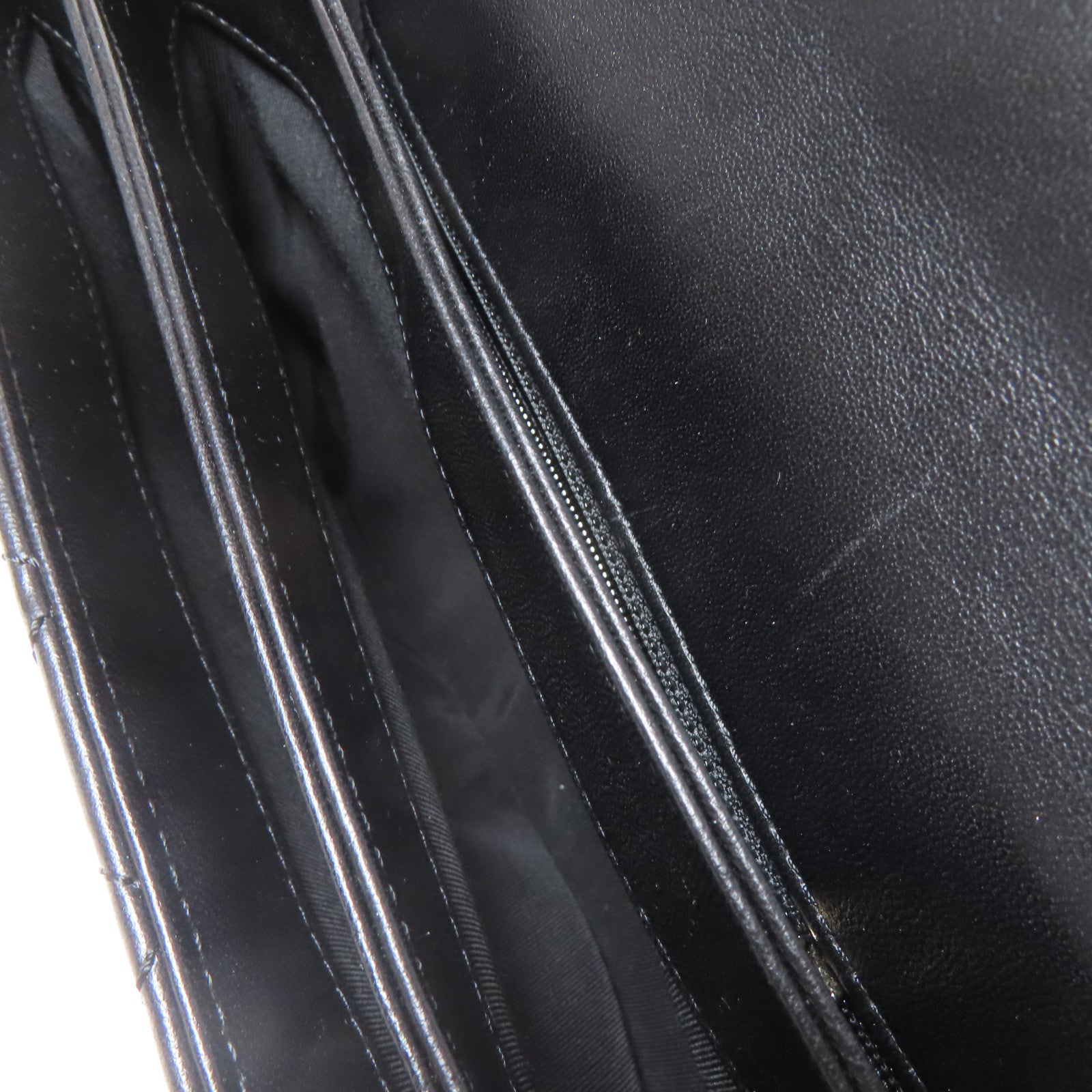 CHANEL 菱格牛皮皮革2 Way Shoulder Bag金扣手挽肩背兩用袋黑色