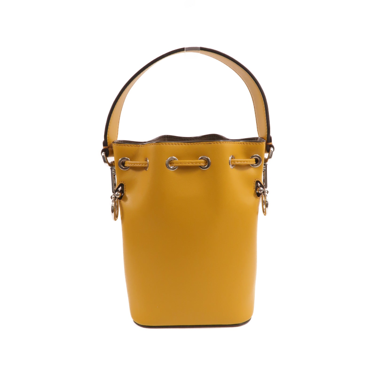FENDI 牛皮皮革Mini Mon Tresor手挽肩背兩用袋