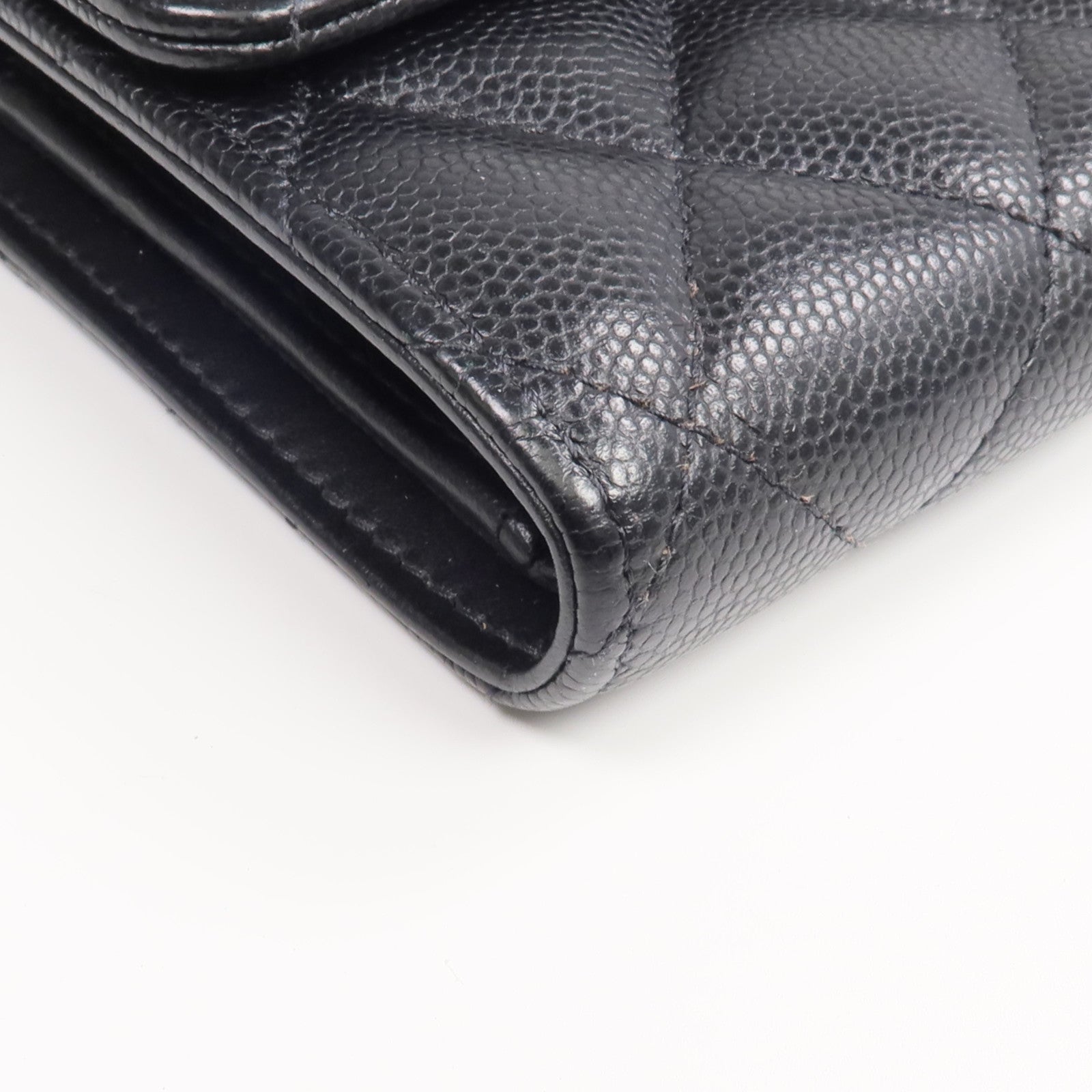 CHANEL 牛皮皮革Chanel 19 Wallet銀扣長錢包