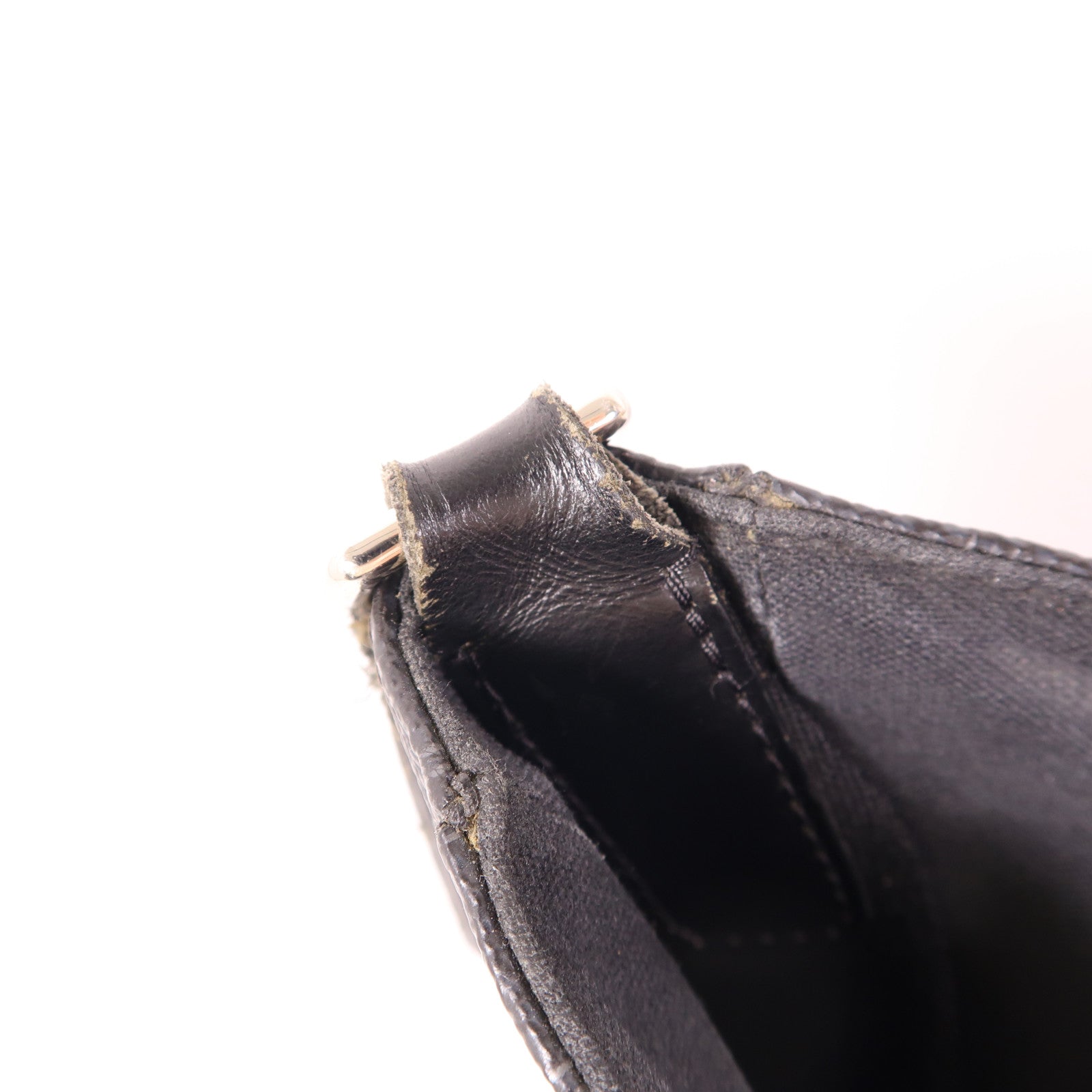 LOUIS VUITTON Damier Graphite Daniel MM銀扣肩背袋