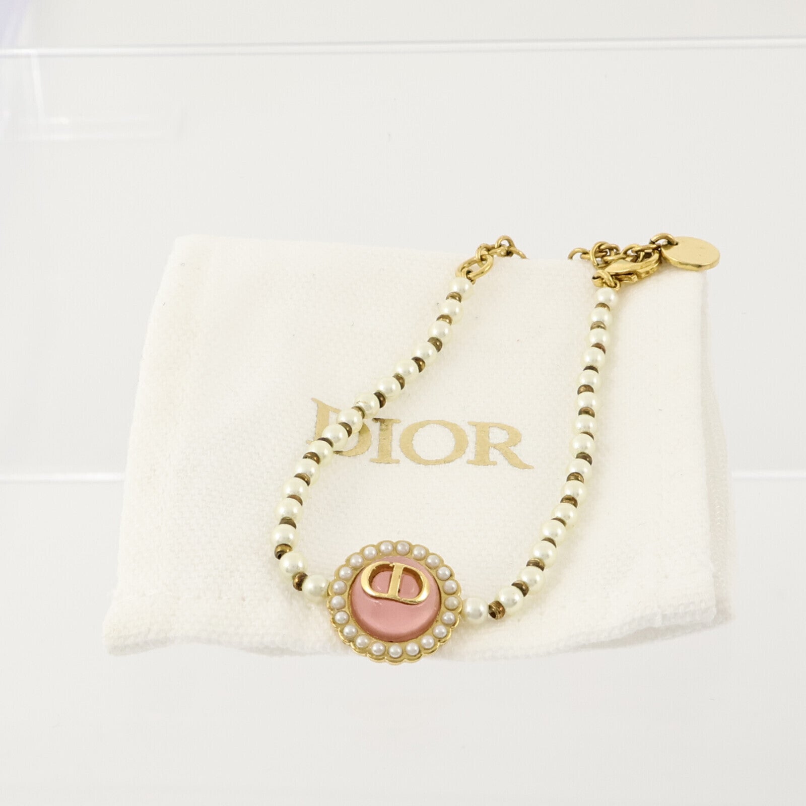 Dior PVC/金屬Petit CD Baroque Bracelet手鏈