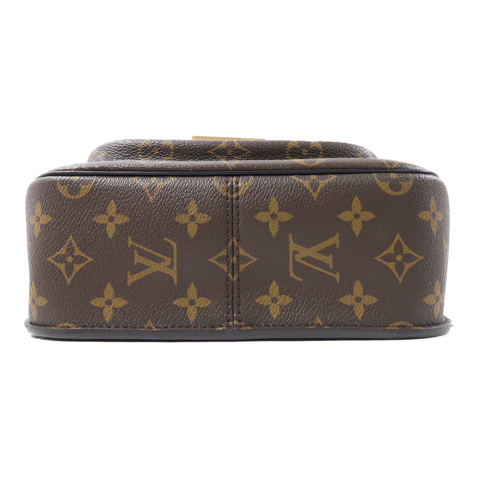 LOUIS VUITTON Monogram Passy金扣肩背袋棕色