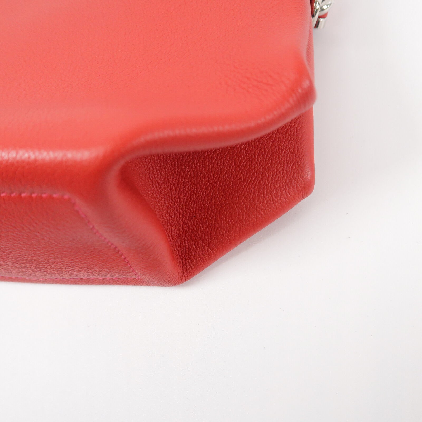 HERMES Evercolor皮革Opli 24肩背袋Rouge Casaque