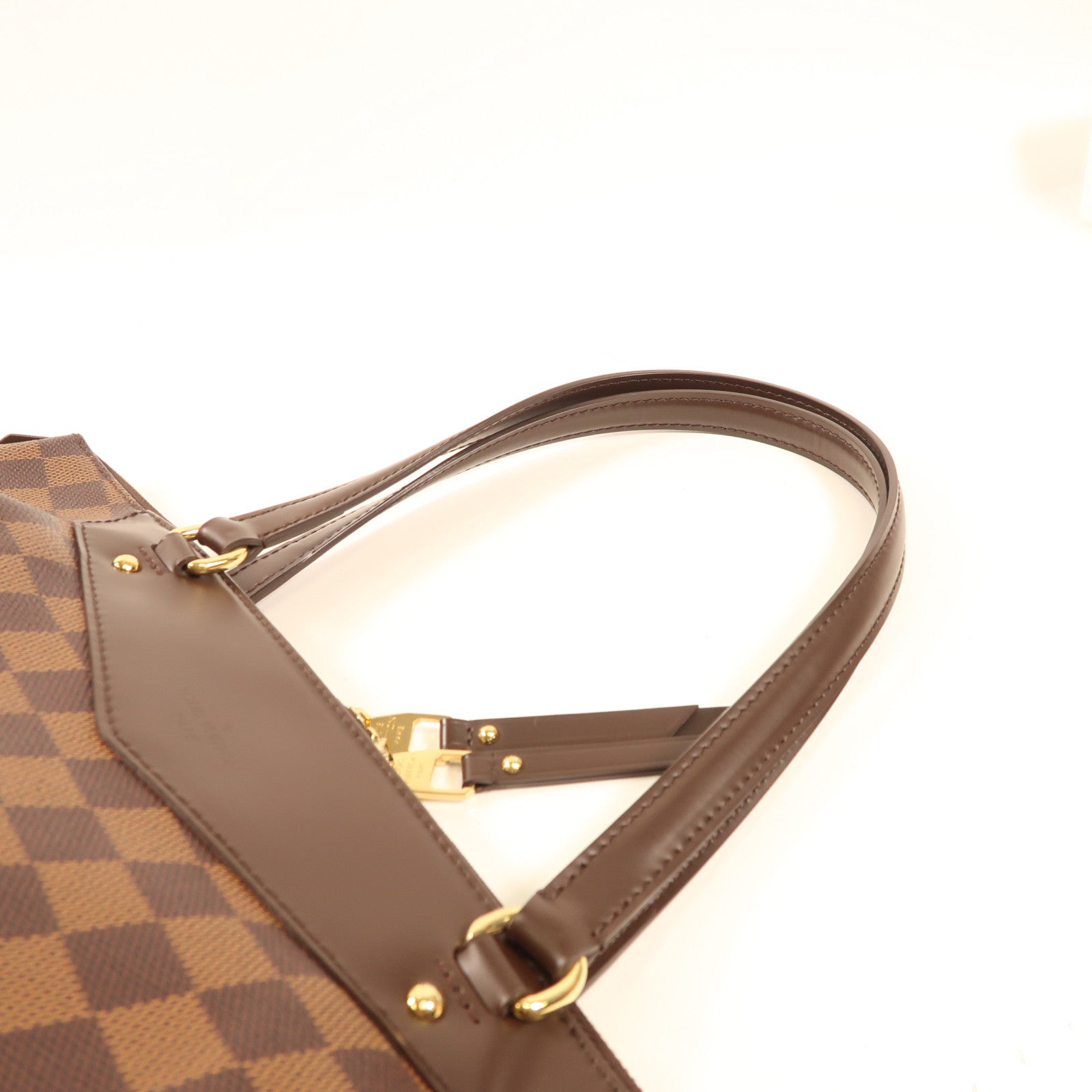 LOUIS VUITTON 【激減優惠】Damier Westminster GM金扣肩背袋棕色