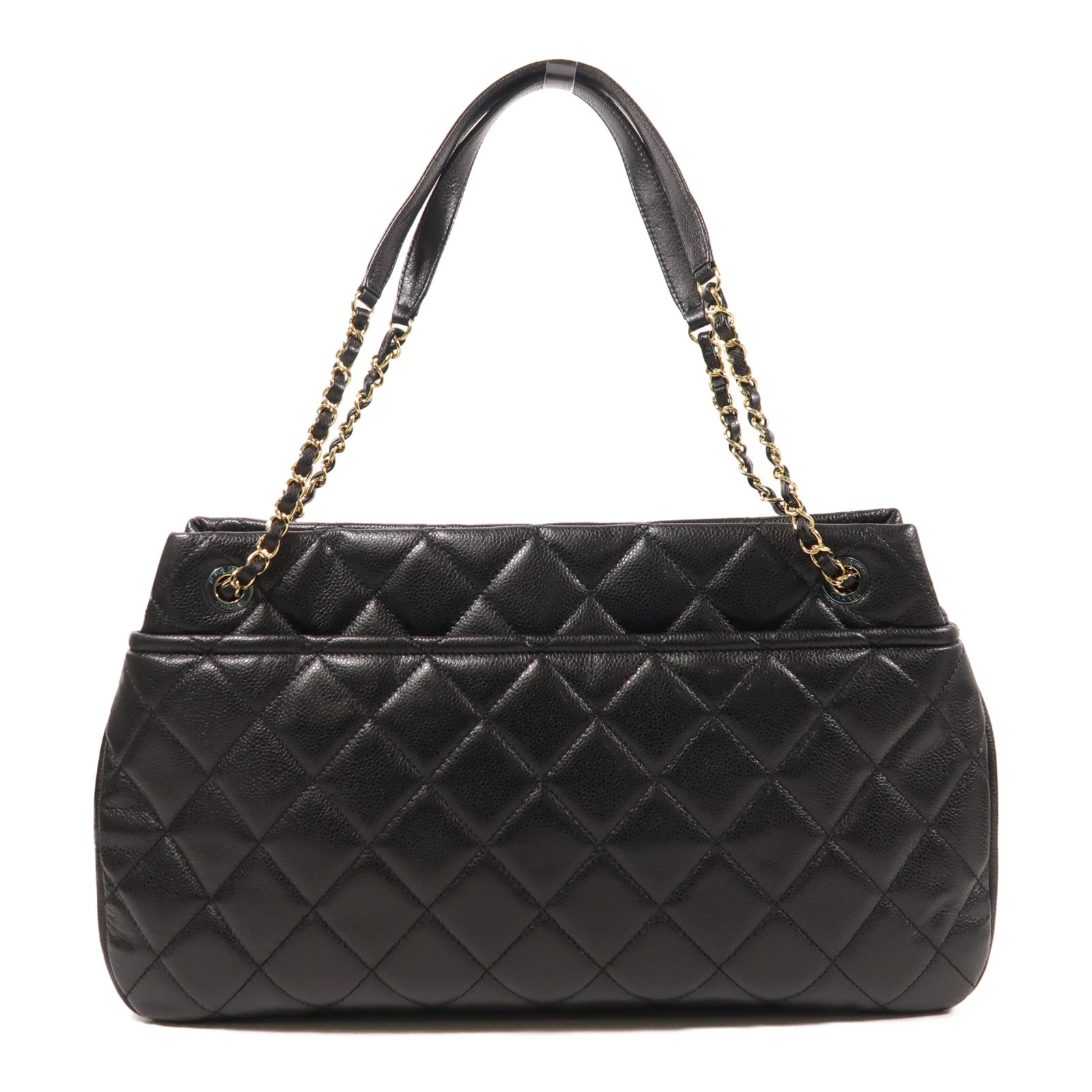 CHANEL 牛皮皮革Shoulder Tote金扣肩背袋/手挽袋