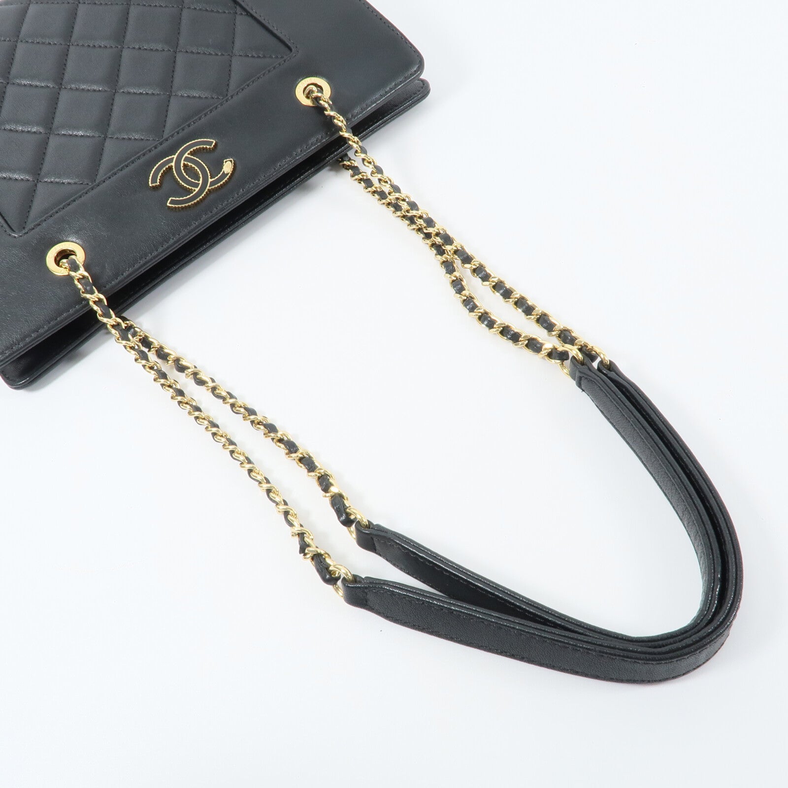 CHANEL 牛皮皮革Mademoiselle Vintage Tote鏈帶肩背袋