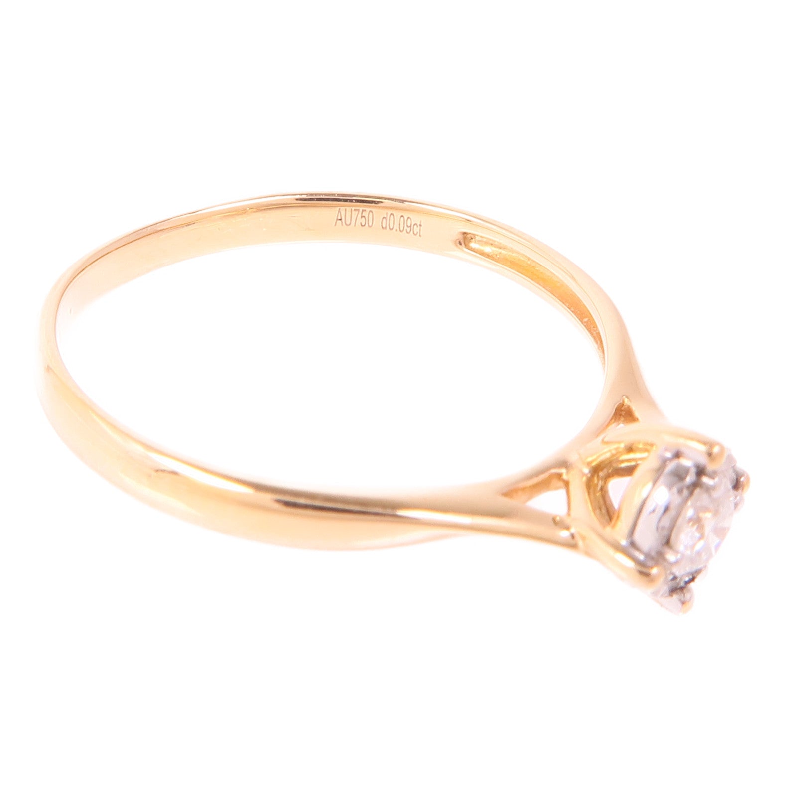 JEWELRY 18K玫瑰金Diamond Ring鑽石戒指US#7
