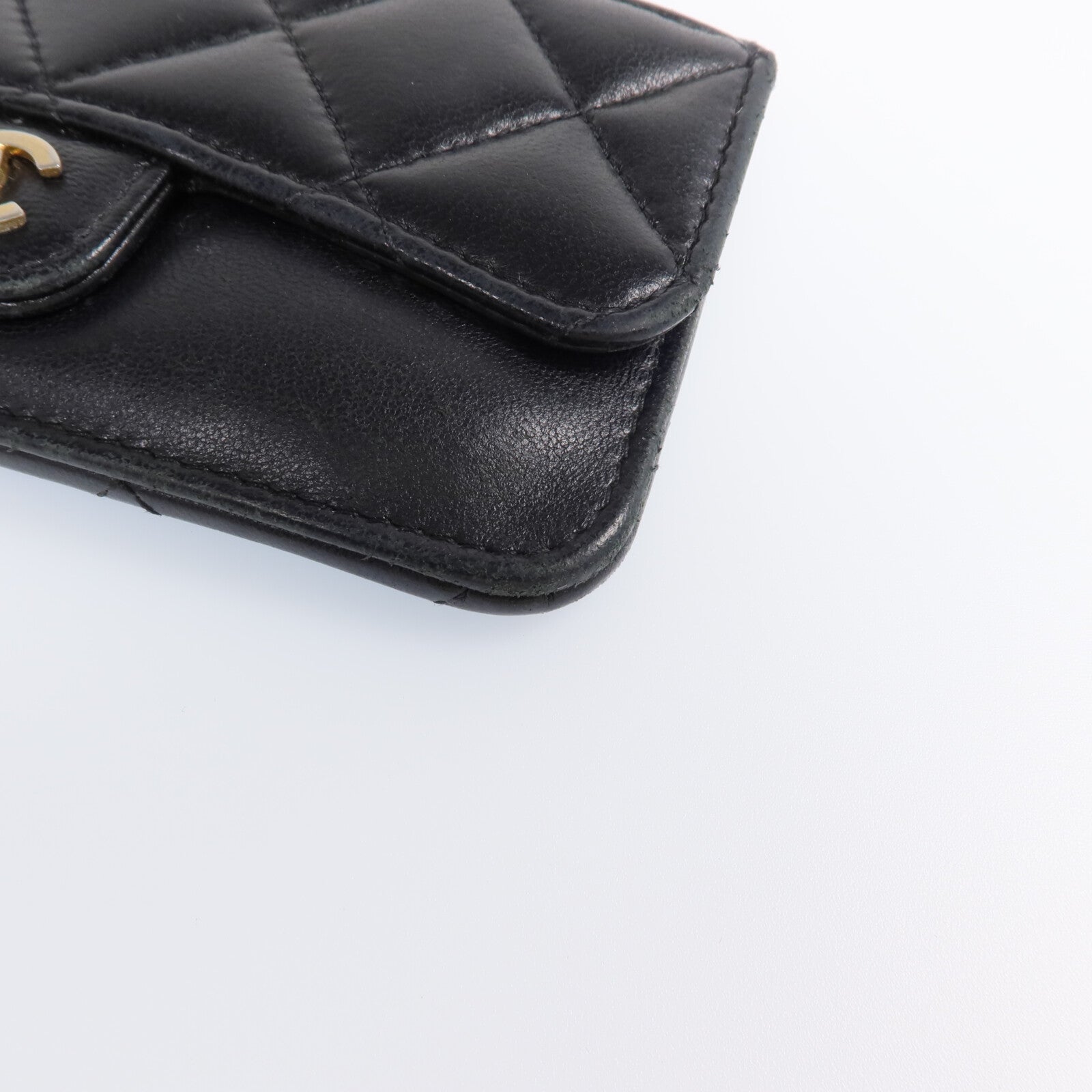 CHANEL 羊皮皮革Card Case金扣卡片套