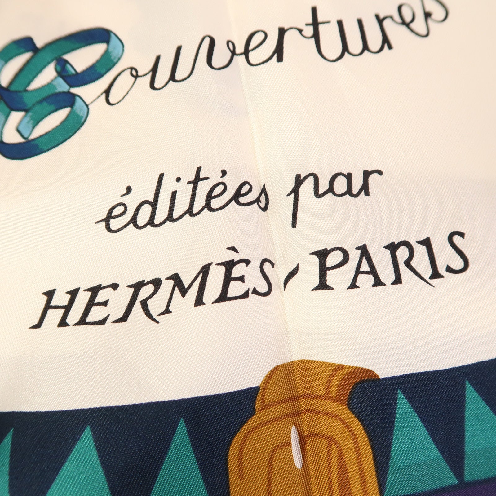 HERMES 絲質Triangle Scarf絲巾