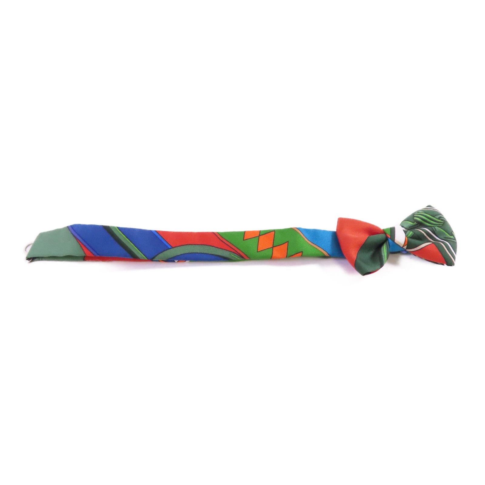 HERMES 【激減優惠】絲質Bow Tie銀扣蝴蝶領結