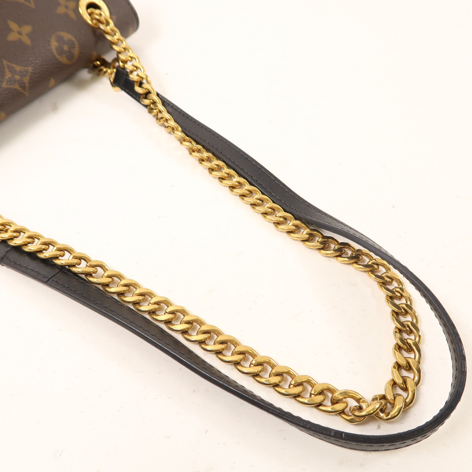 LOUIS VUITTON Monogram Passy金扣肩背袋棕色
