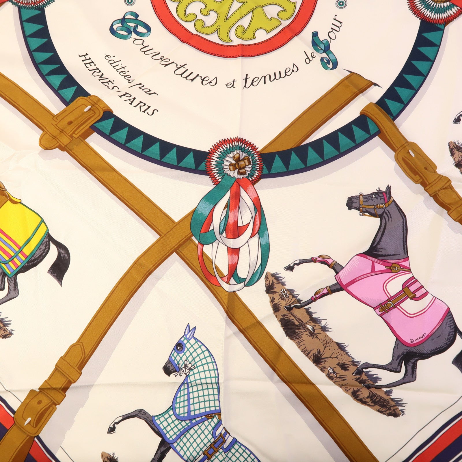 HERMES 絲質Triangle Scarf絲巾