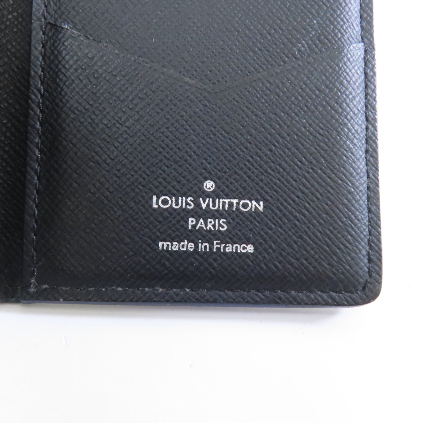 LOUIS VUITTON Taiga Card Case卡片套黑色/藍色