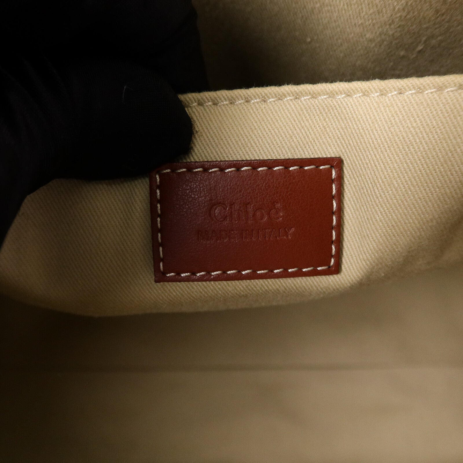 Chloe 帆布Woody Medium手挽袋