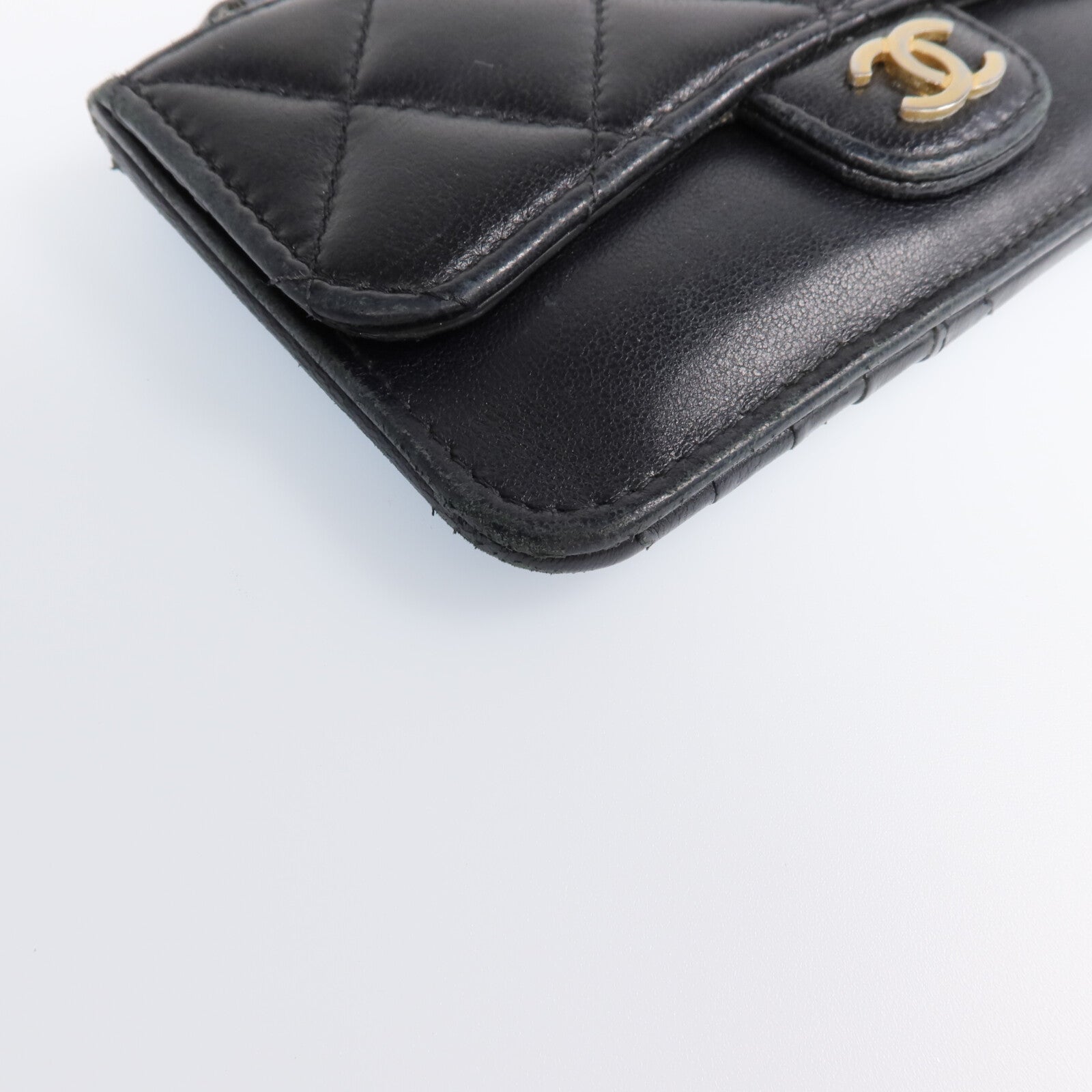 CHANEL 羊皮皮革Card Case金扣卡片套