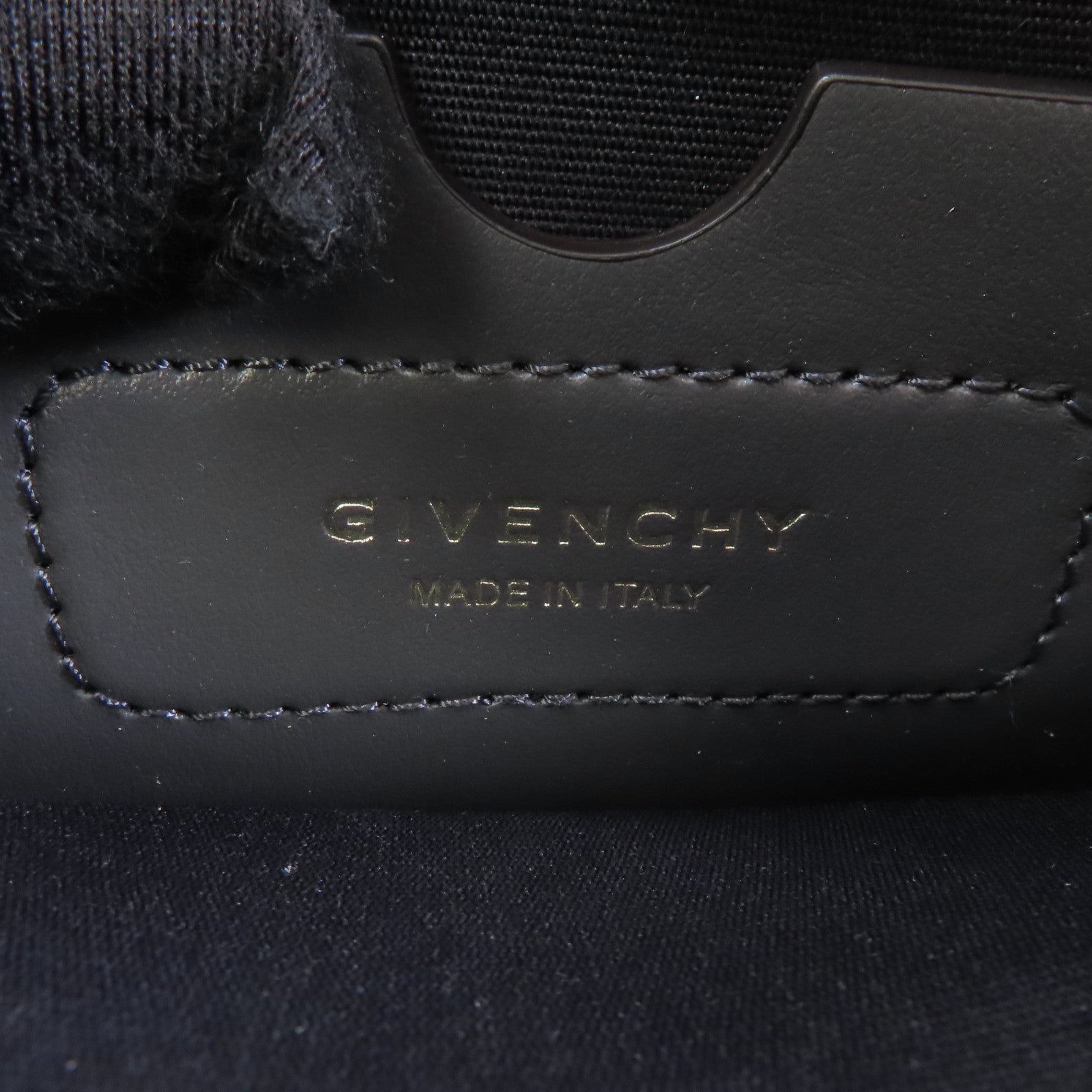 GIVENCHY 牛皮皮革/塗層帆布Shoulder Bag金扣肩背袋白色