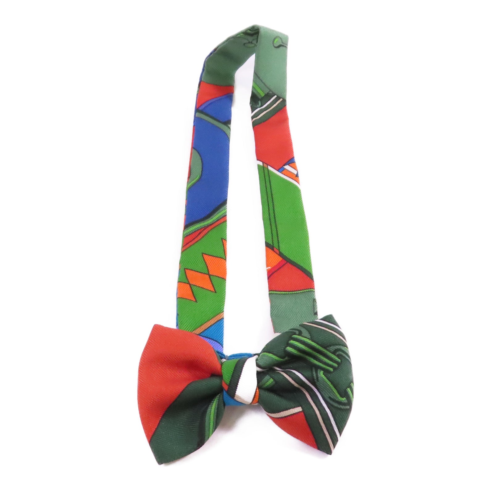 HERMES 【激減優惠】絲質Bow Tie銀扣蝴蝶領結