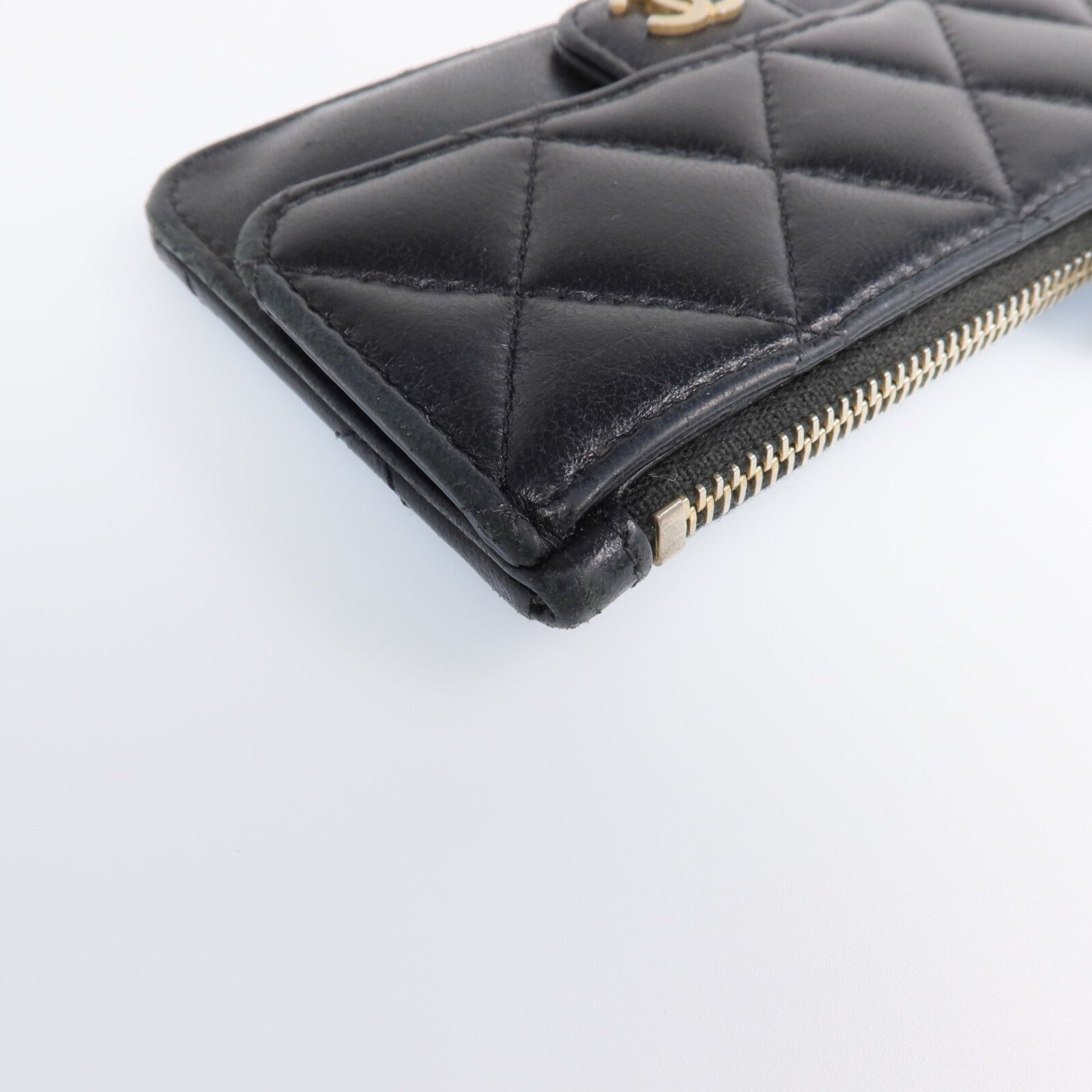 CHANEL 羊皮皮革Card Case金扣卡片套