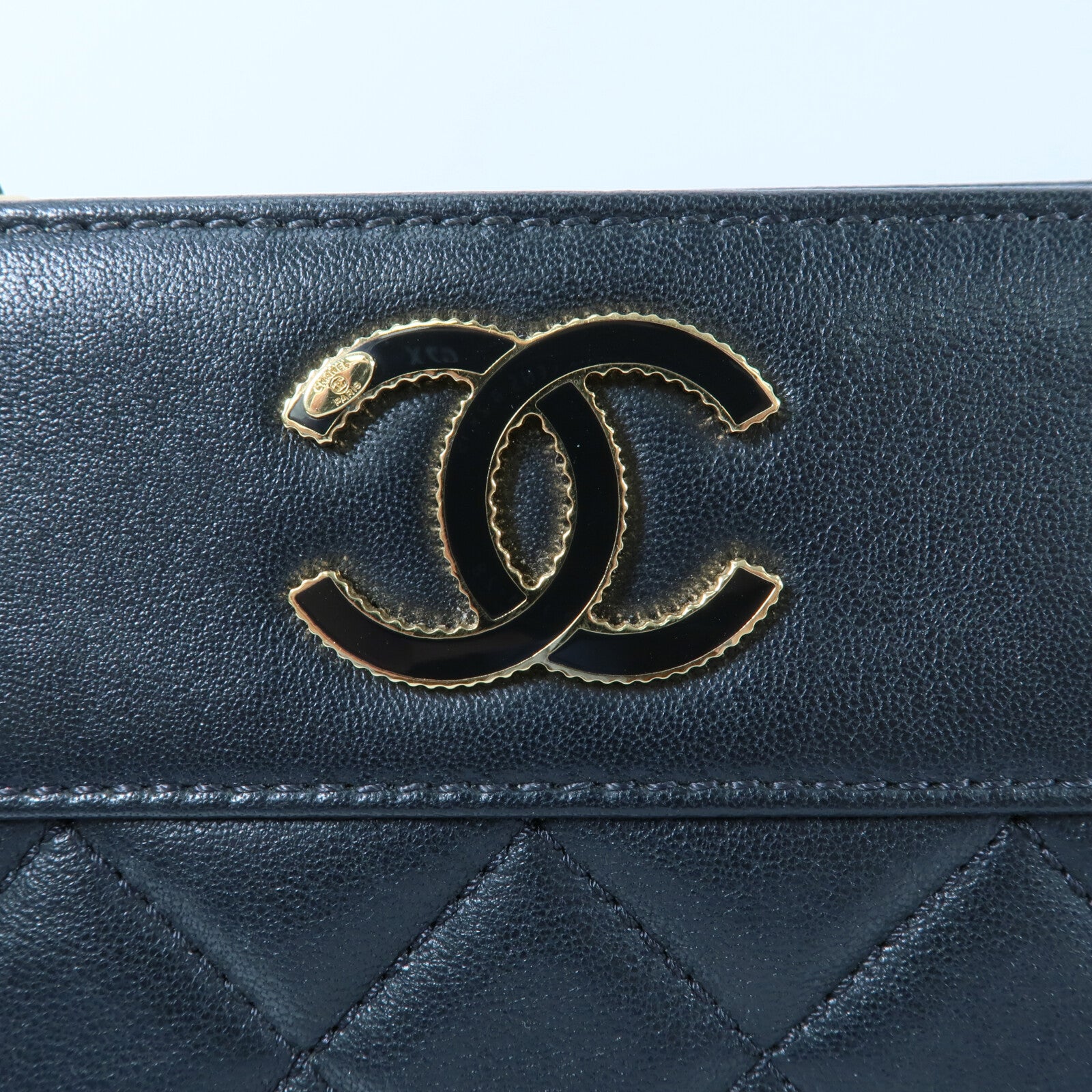 CHANEL 牛皮皮革Mademoiselle Vintage Tote鏈帶肩背袋