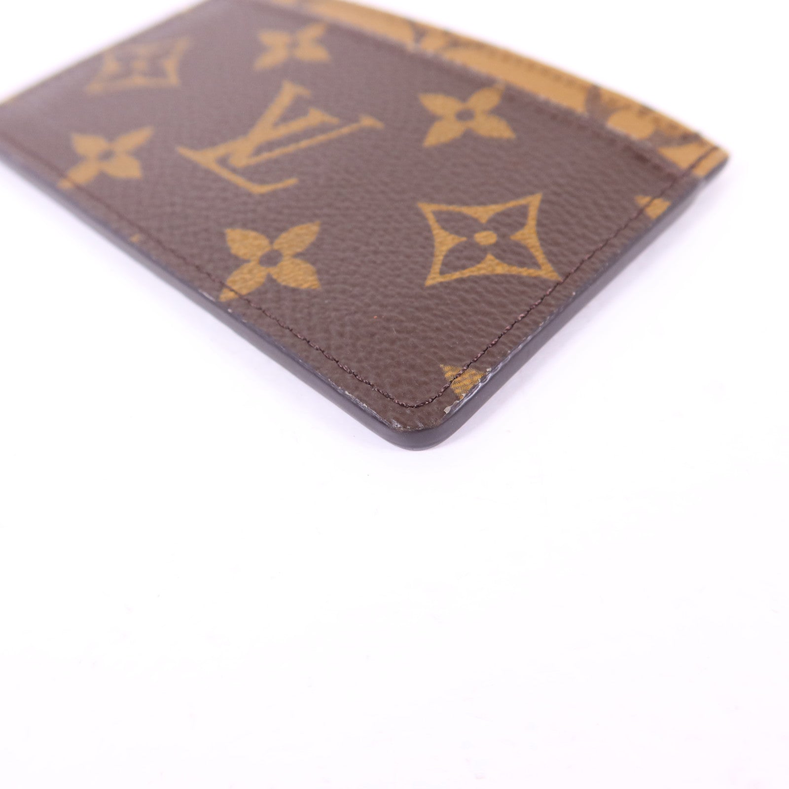 LOUIS VUITTON Monogram Reverse/Monogram Card Case卡片套