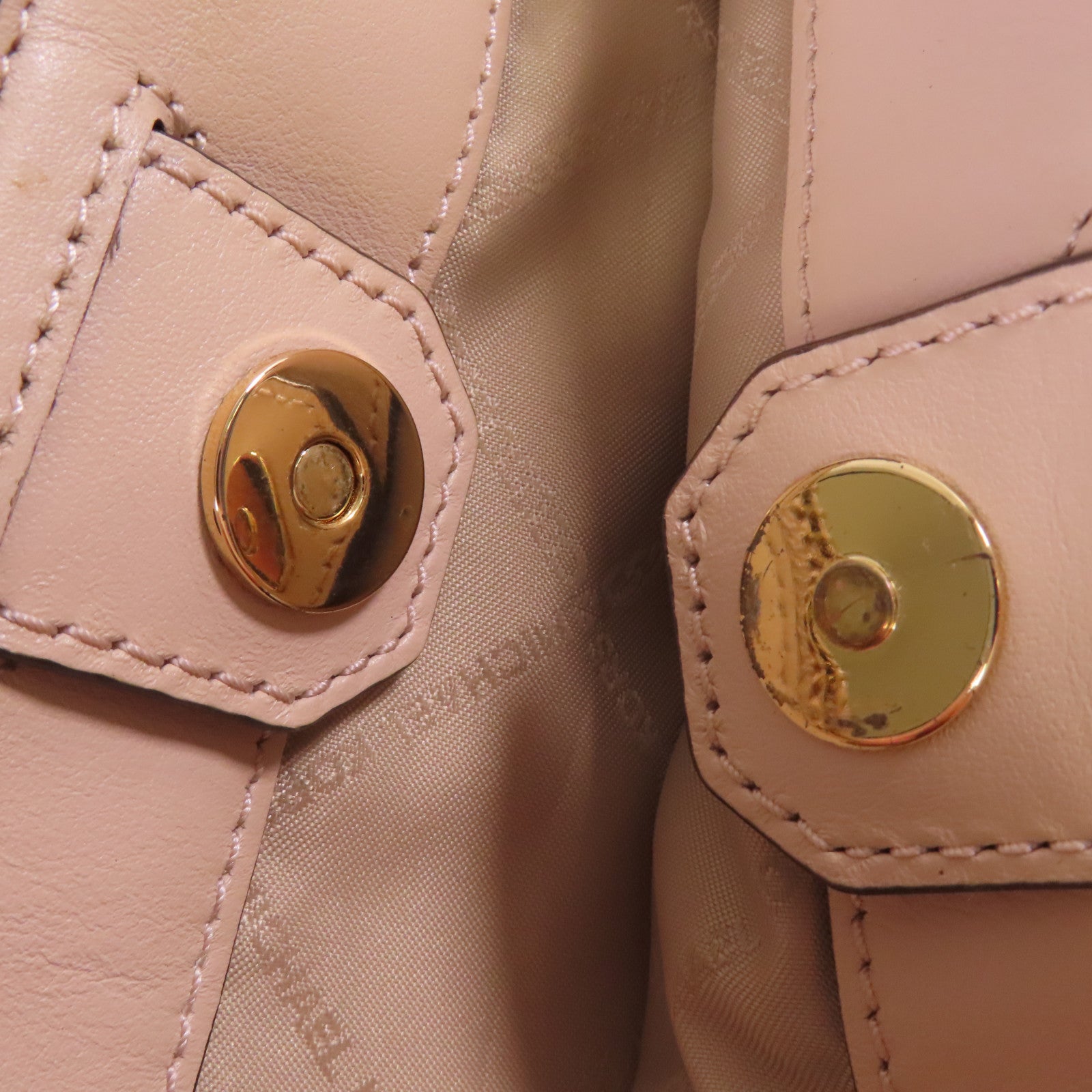 Michael Kors 羊皮皮革Chain Shoulder Bag金扣鏈帶肩背袋杏色