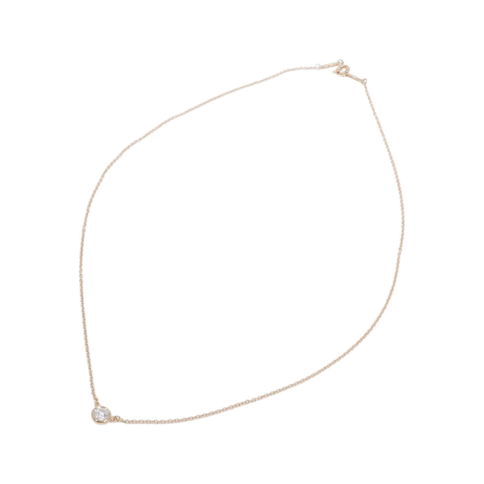 TIFFANY＆CO 18K玫瑰金Diamonds by the Yard鑽石項鍊