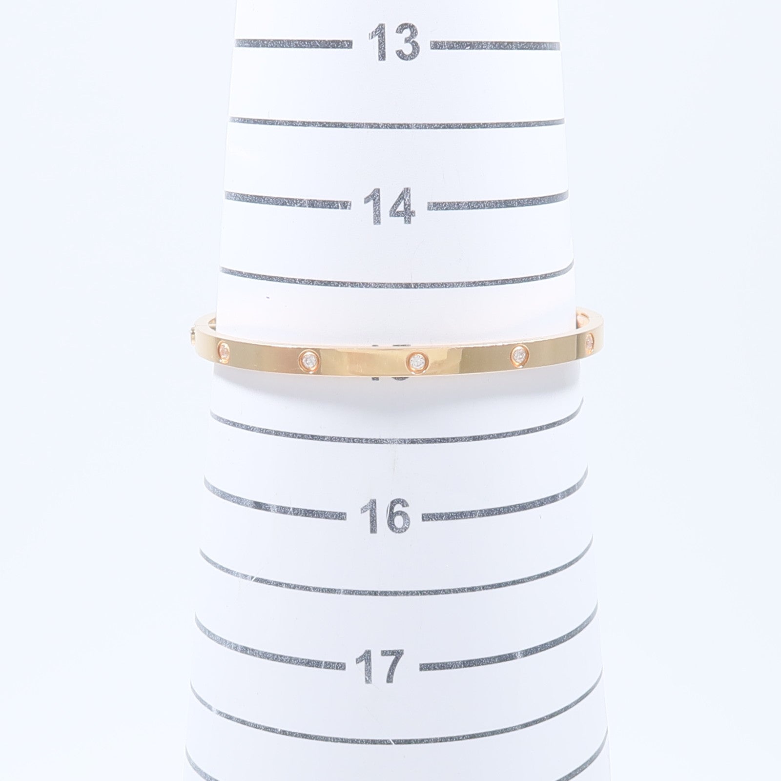 CARTIER 18K玫瑰金Love Blaceret SM 10P Diamond鑽石手鐲