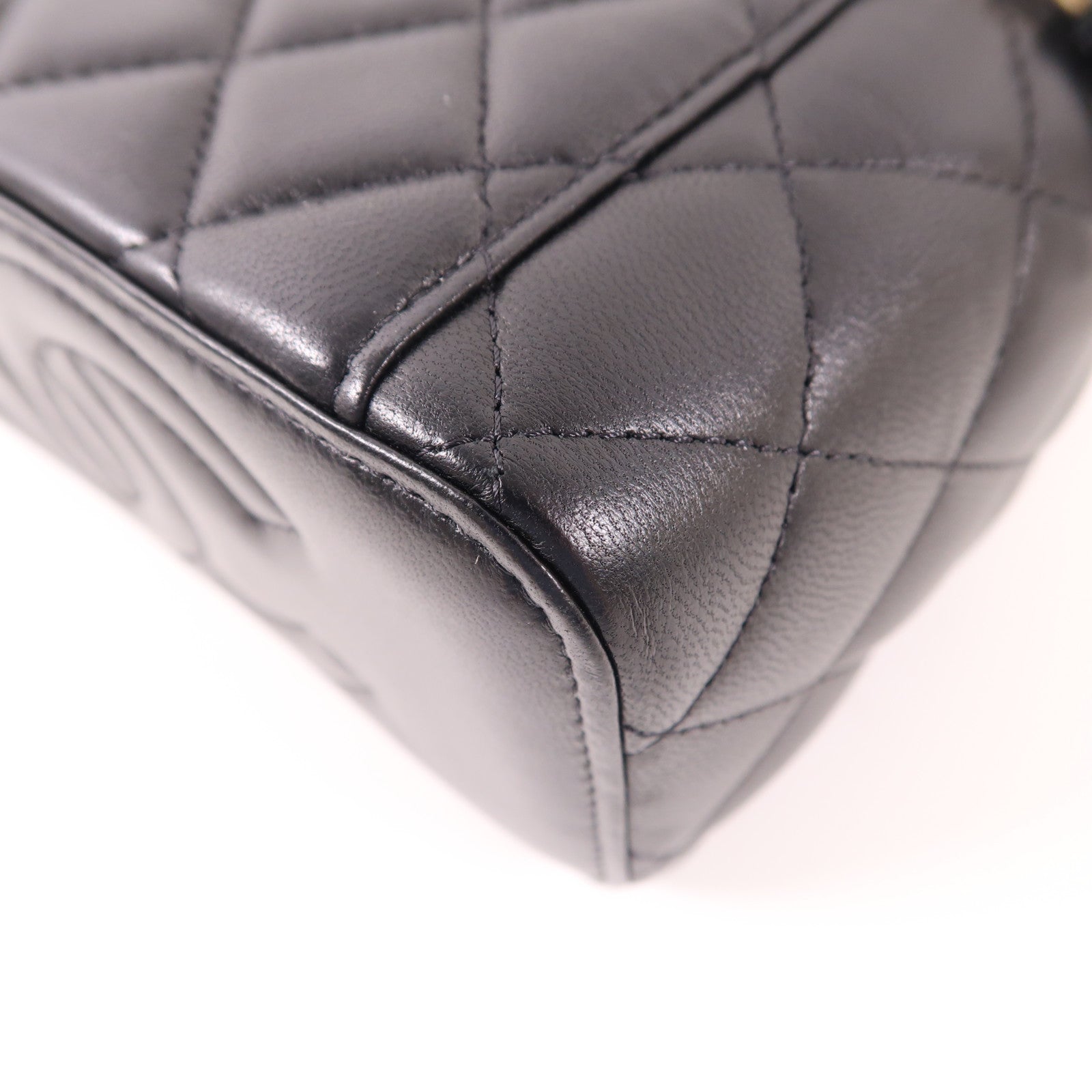 CHANEL 【激減優惠】羊皮皮革Vanity Case金扣肩背袋