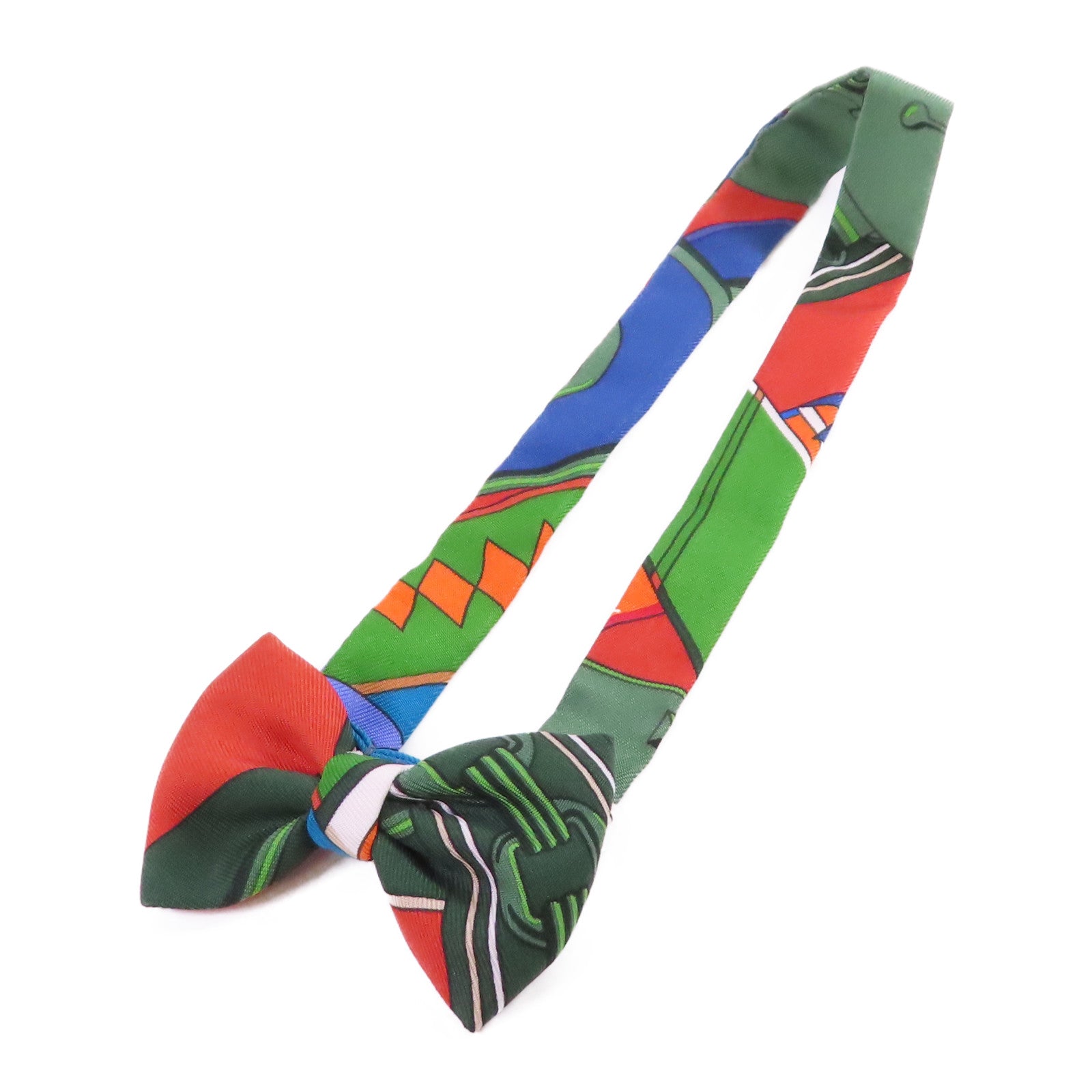 HERMES 【激減優惠】絲質Bow Tie銀扣蝴蝶領結
