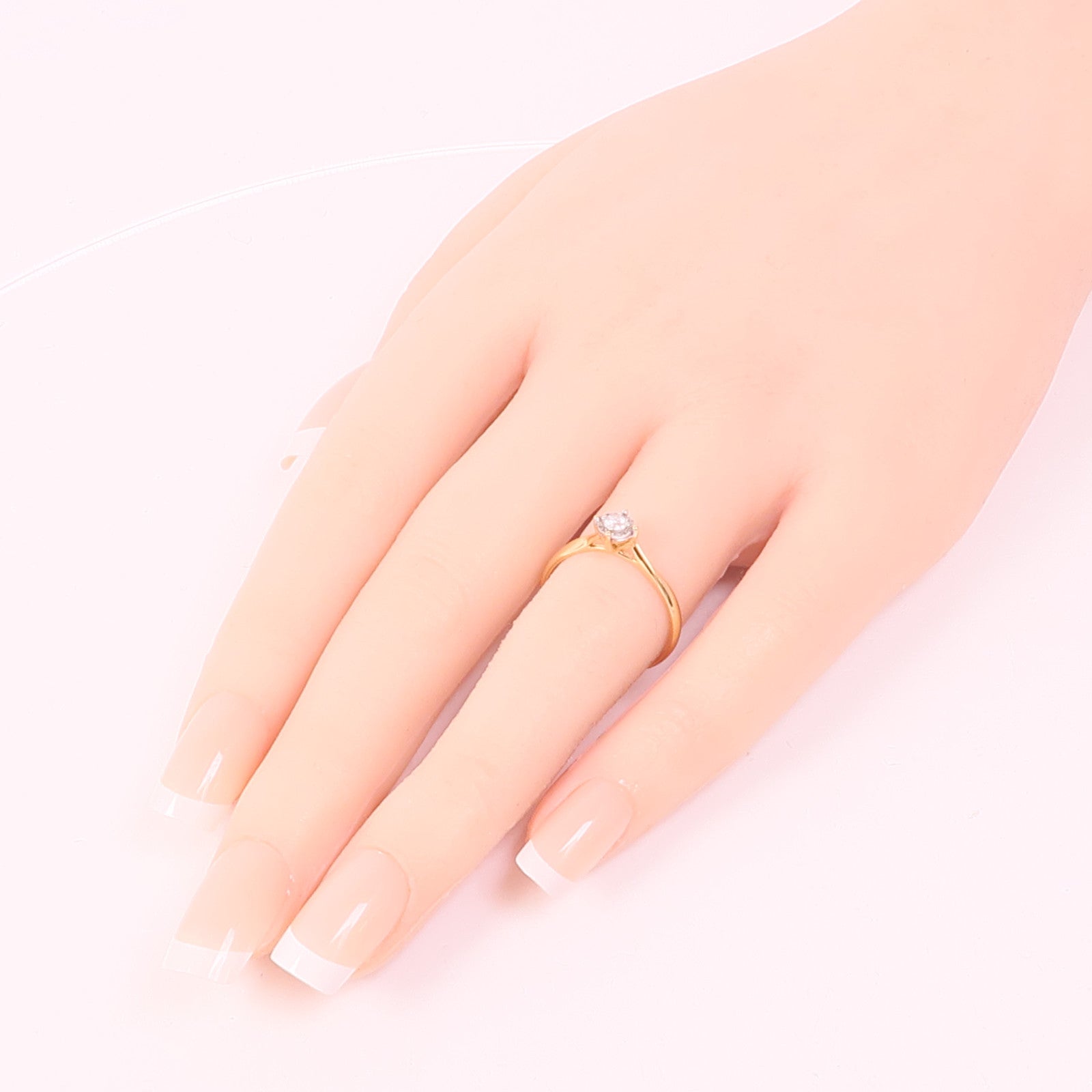 JEWELRY 18K玫瑰金Diamond Ring鑽石戒指US#7