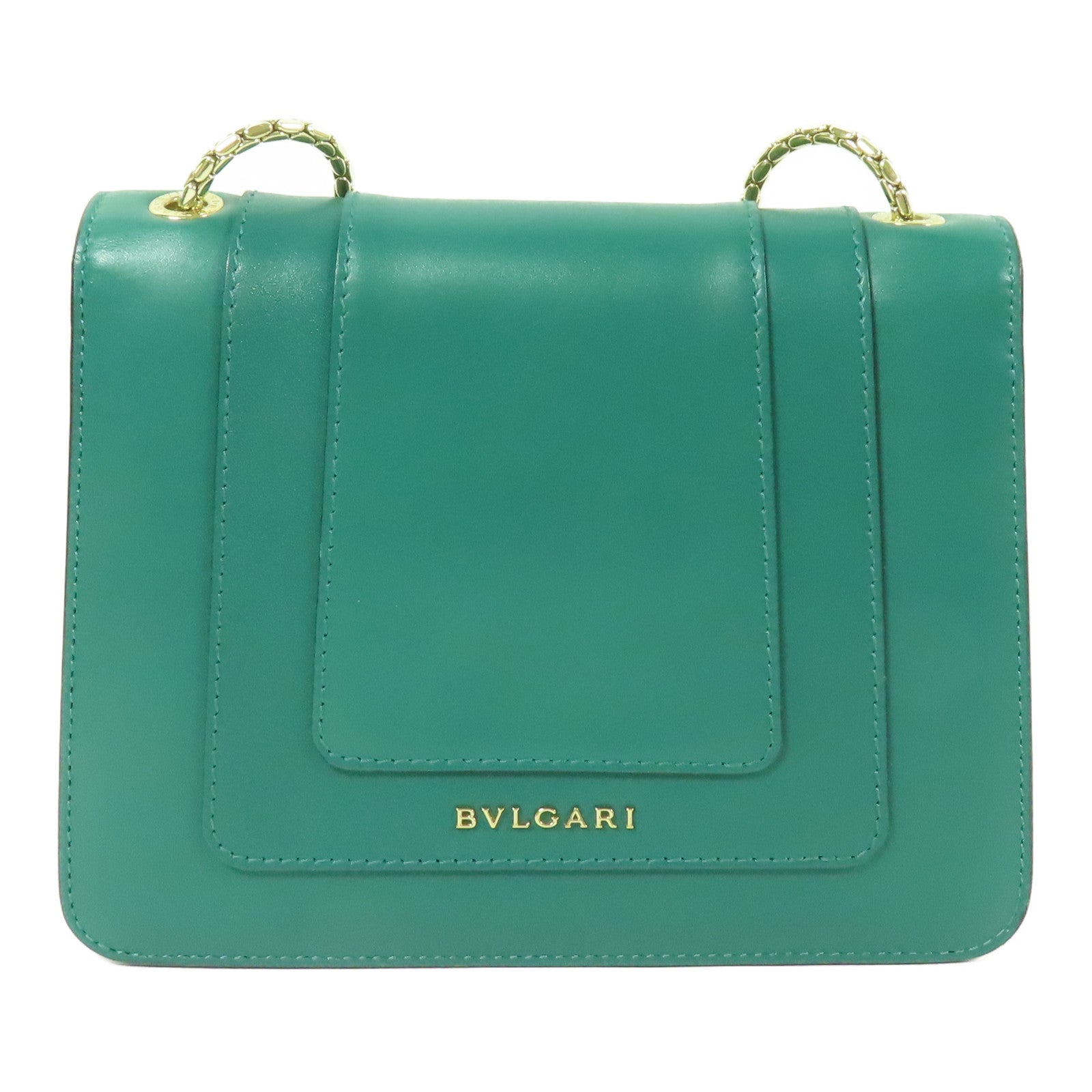 BVLGARI 牛皮皮革Serpenti Forever Shoulder Bag金扣鏈帶肩背