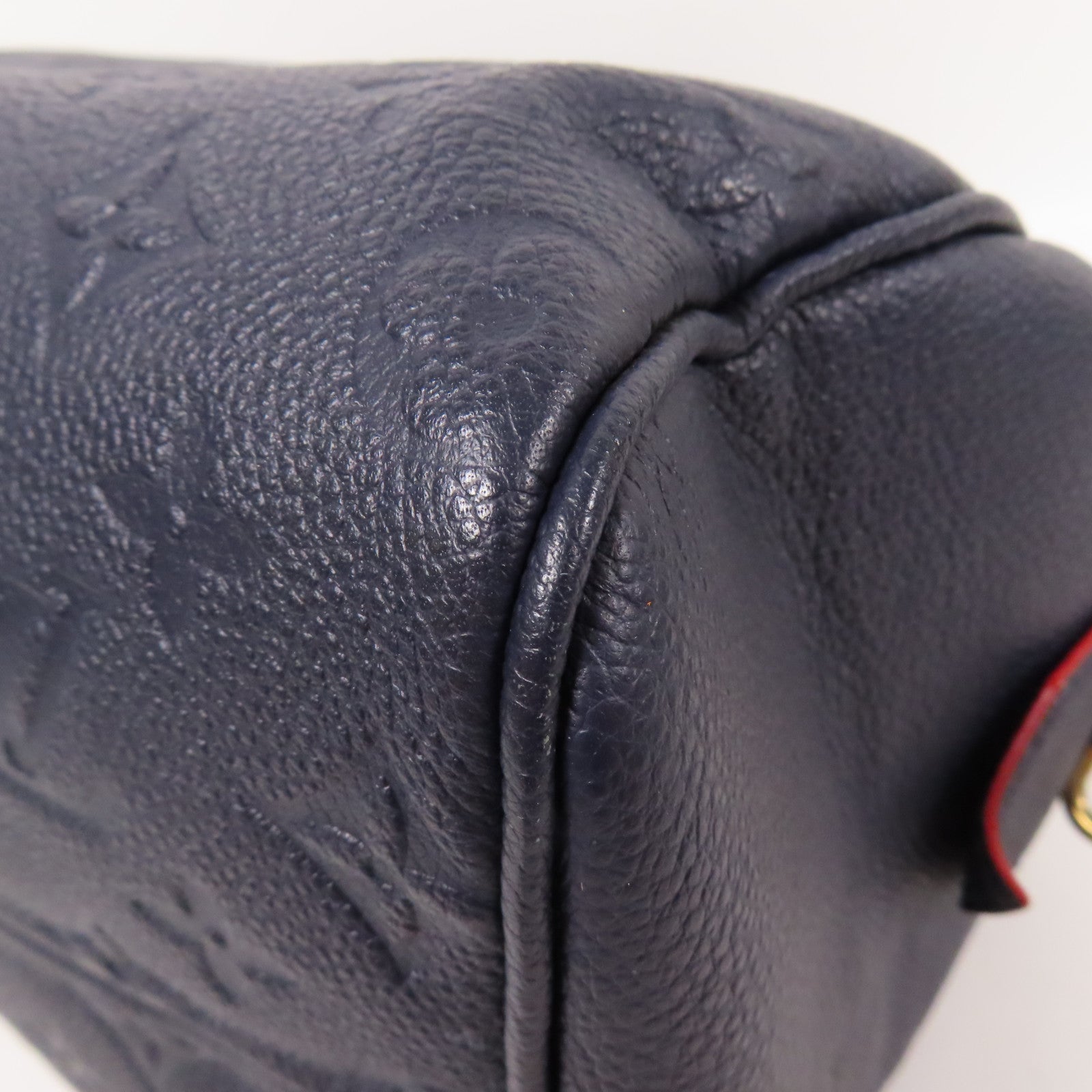 LOUIS VUITTON LV GHW Speedy Bandouliere 25 Shoulder Bag Monogram Empreinte Navy