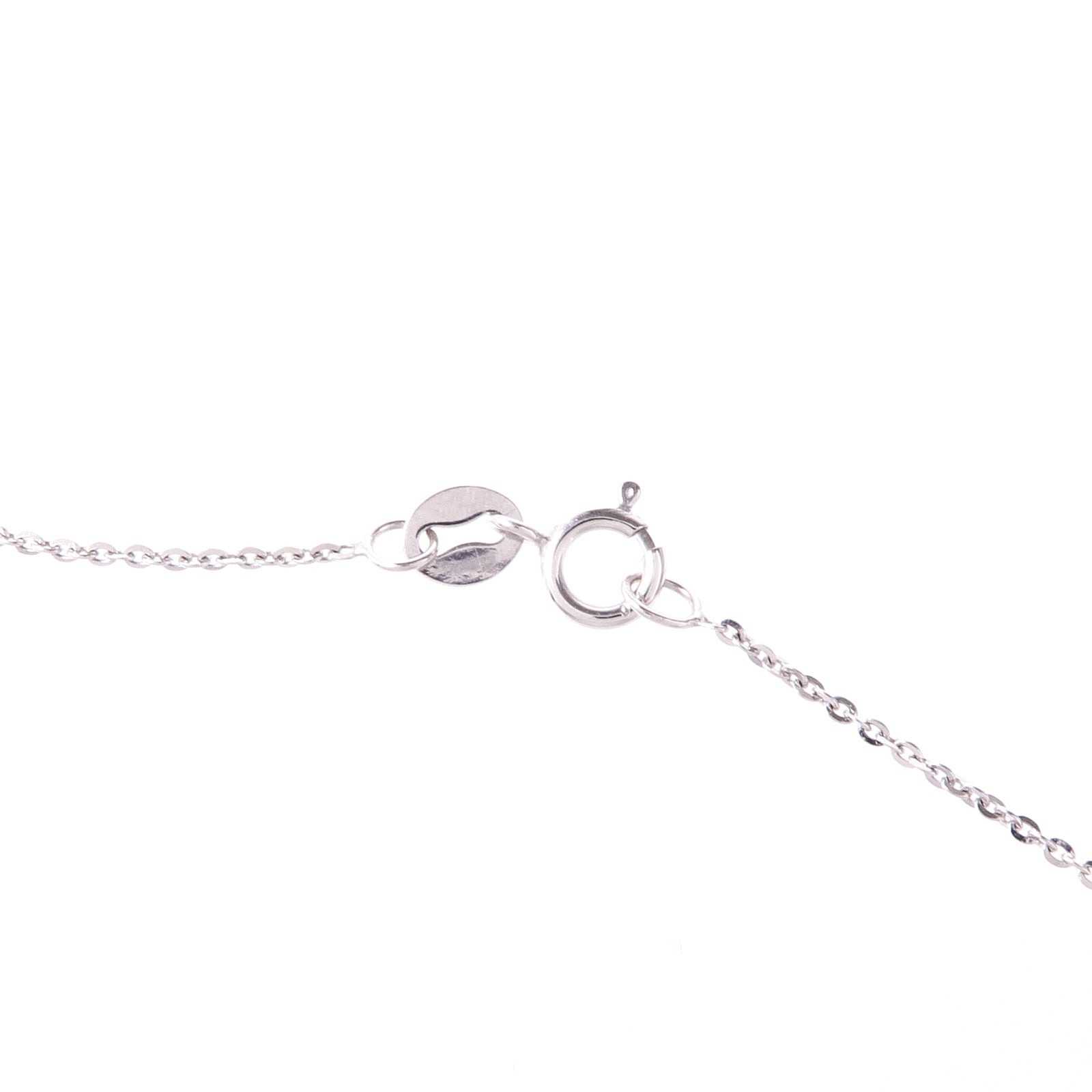 JEWELRY Sapphire Diamond Necklace 18K White Gold