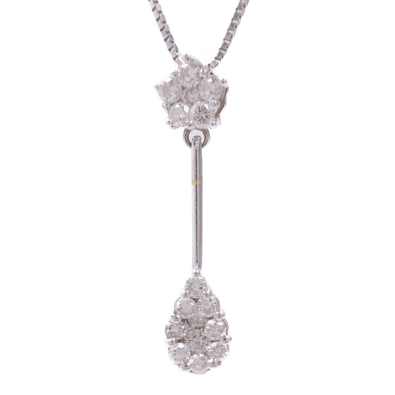 JEWELRY Diamond Necklace 18K White Gold