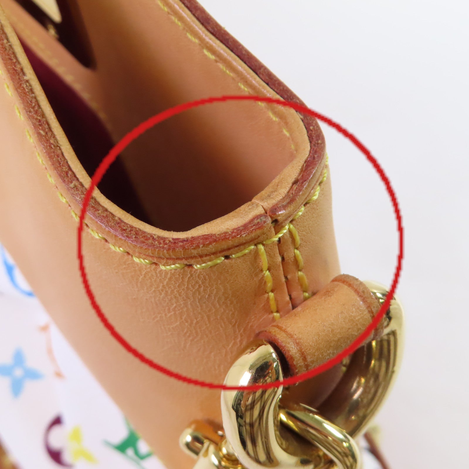 LOUIS VUITTON Monogram Multicolore Judy MM 2Way Shoulder Bag金扣手挽肩背兩用袋米白色/彩色/啡色