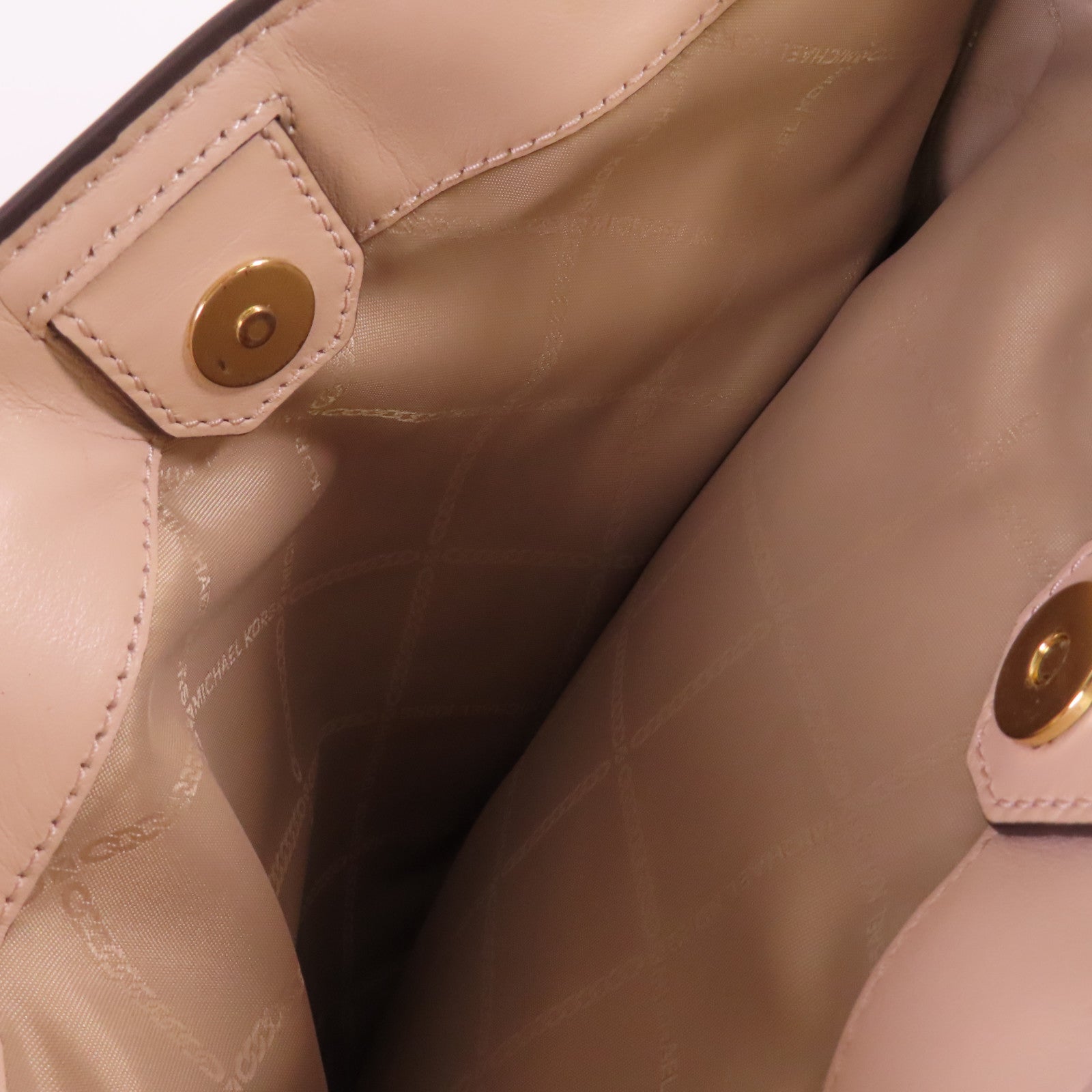 Michael Kors 羊皮皮革Chain Shoulder Bag金扣鏈帶肩背袋杏色