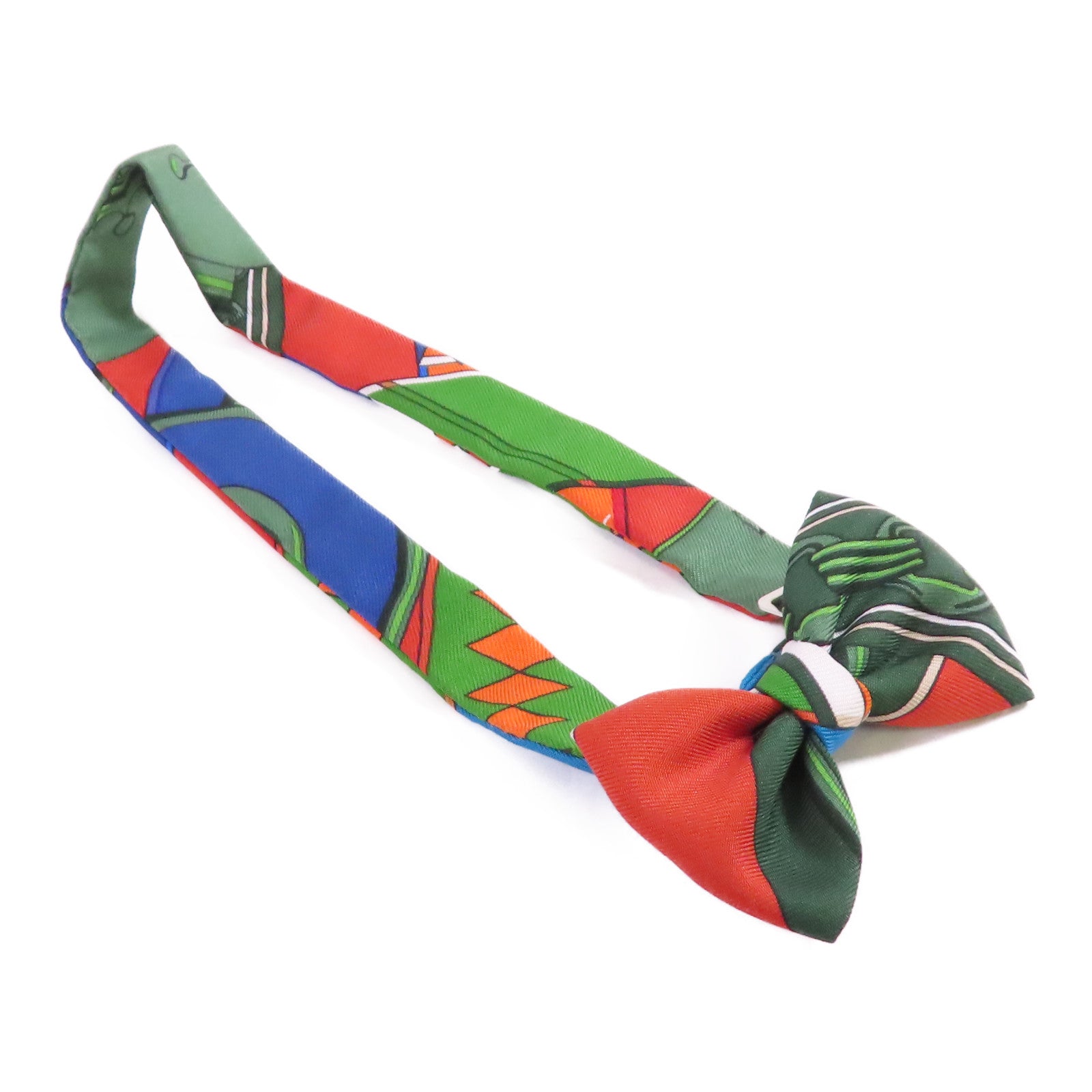 HERMES 【激減優惠】絲質Bow Tie銀扣蝴蝶領結