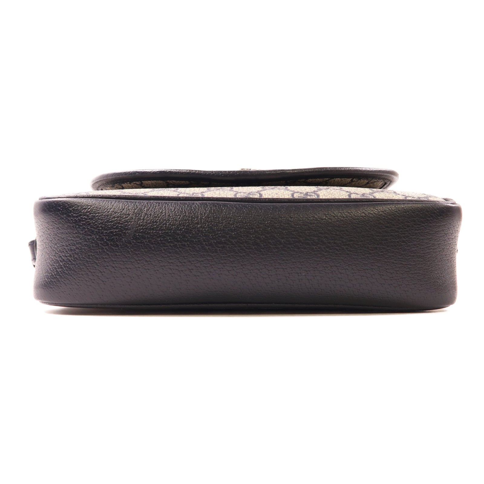GUCCI 塗層帆布/皮革Ophidia GG銀扣肩背袋