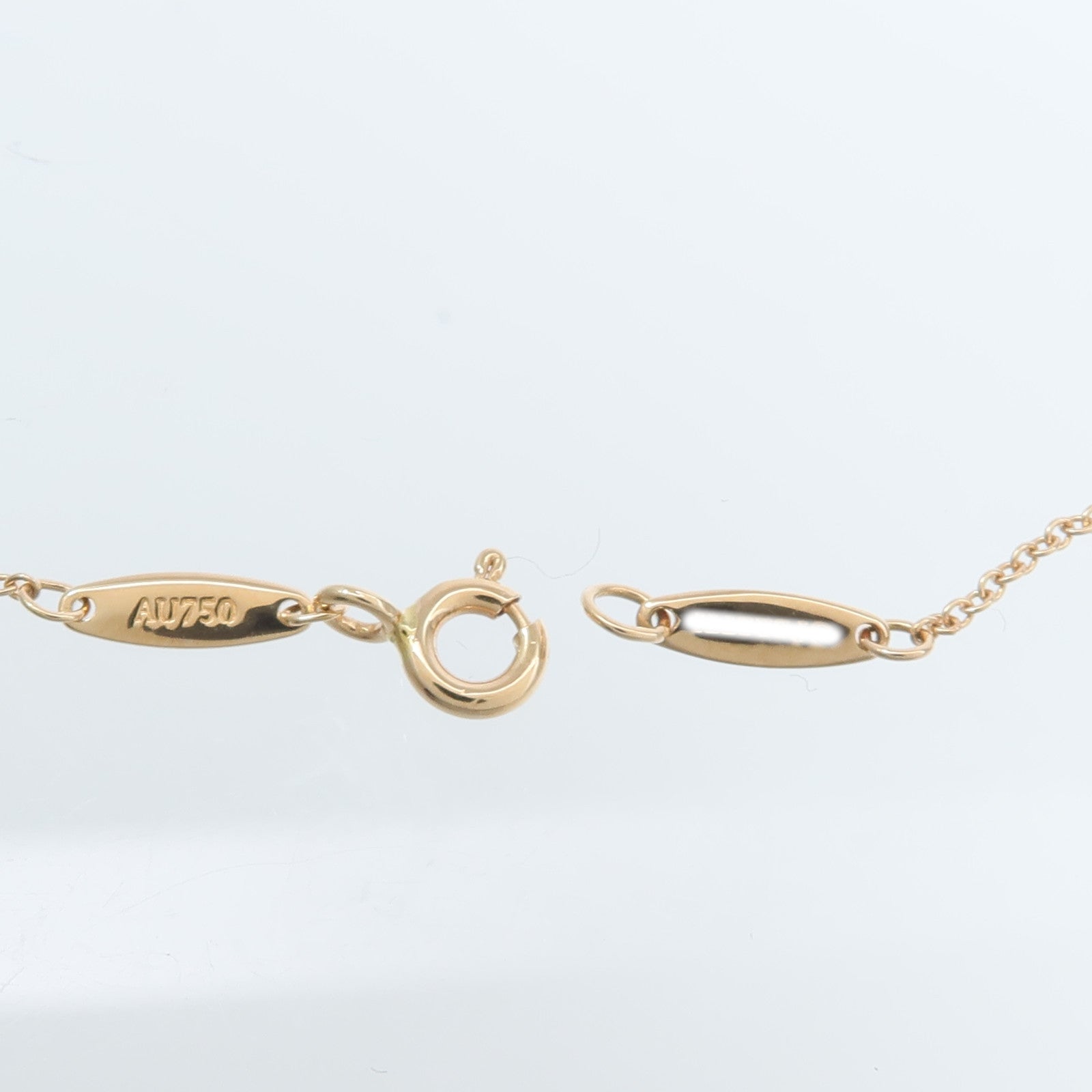 TIFFANY＆CO 18K玫瑰金Diamonds by the Yard鑽石項鍊