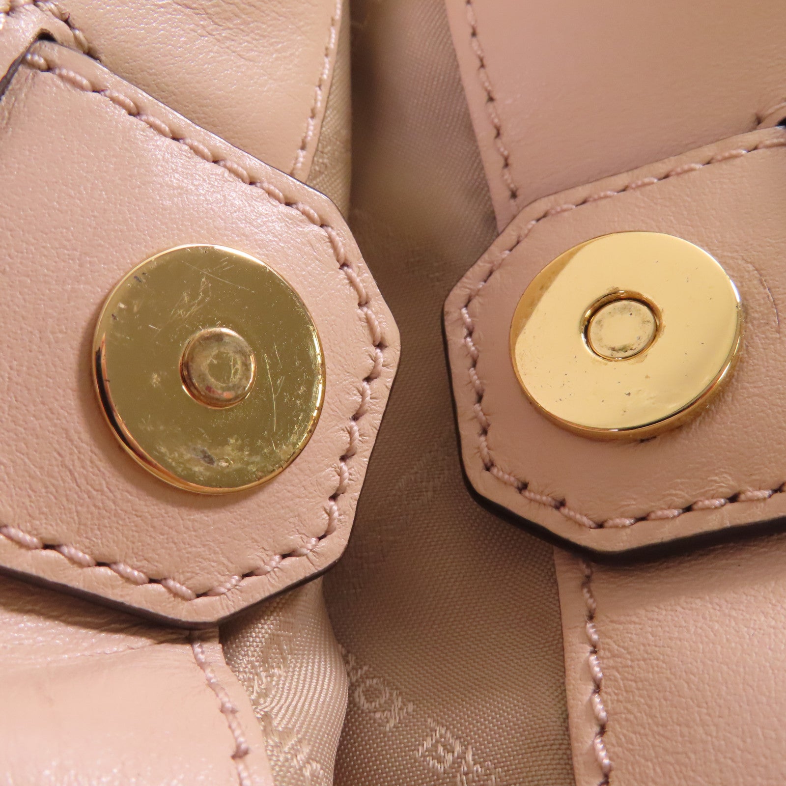 Michael Kors 羊皮皮革Chain Shoulder Bag金扣鏈帶肩背袋杏色